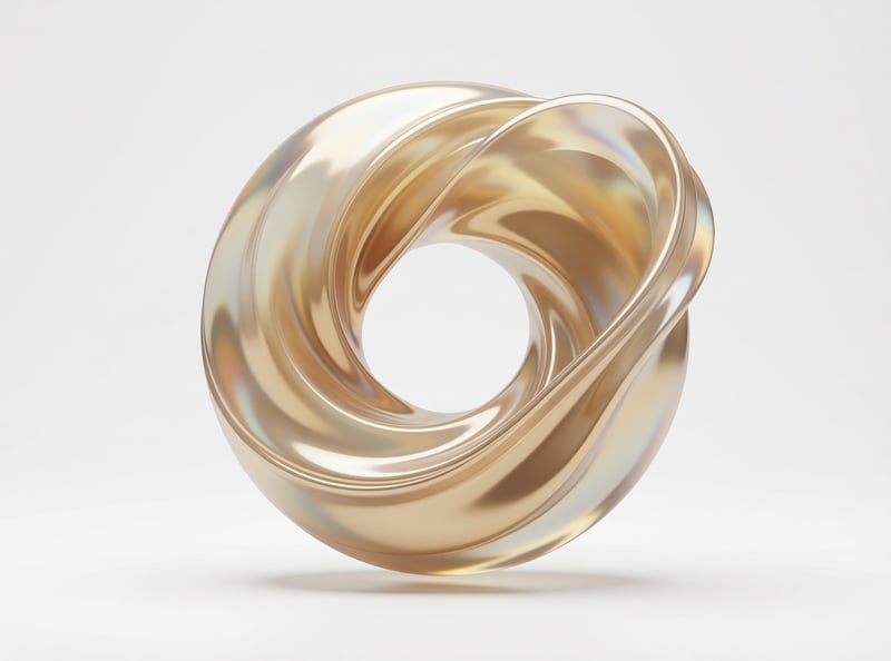 Iridescent Golden Loop