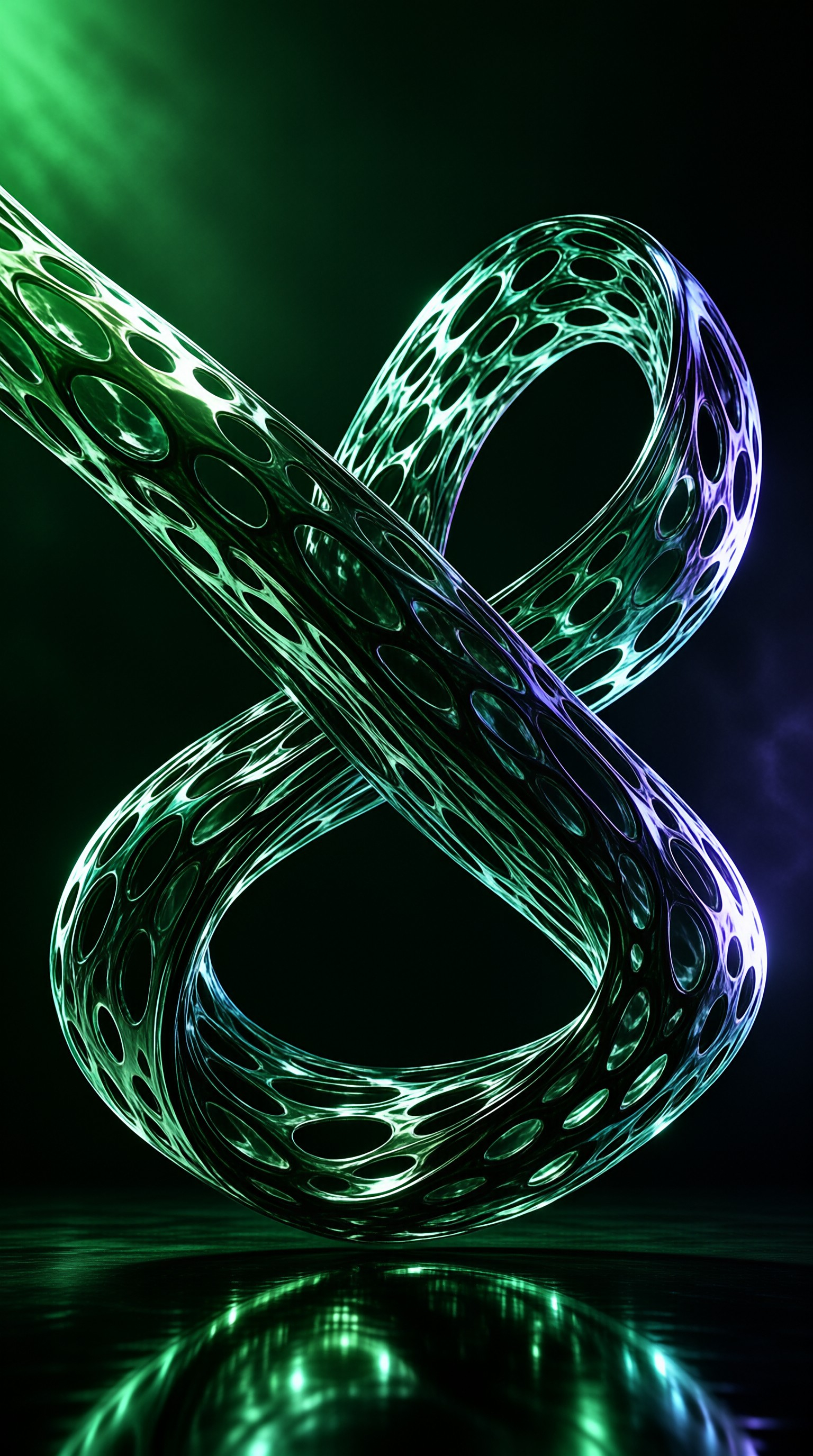 Futuristic Neon Helix
