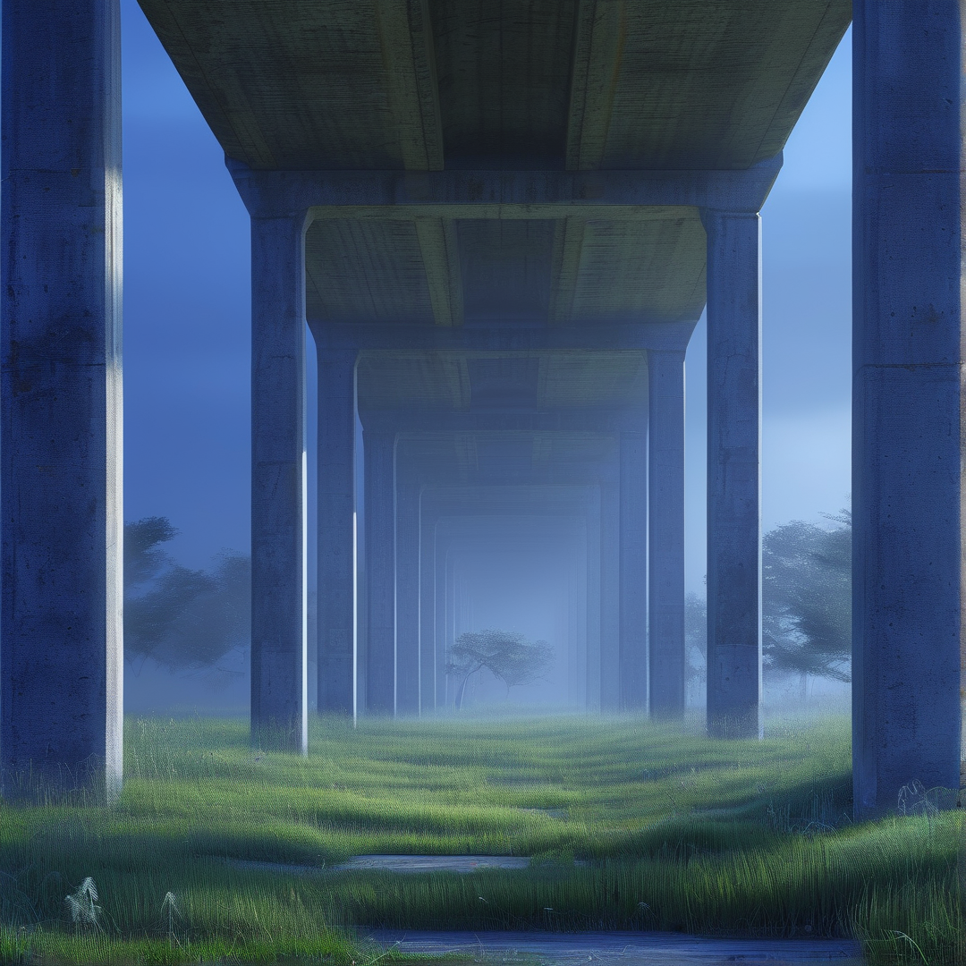Misty Concrete Tunnel