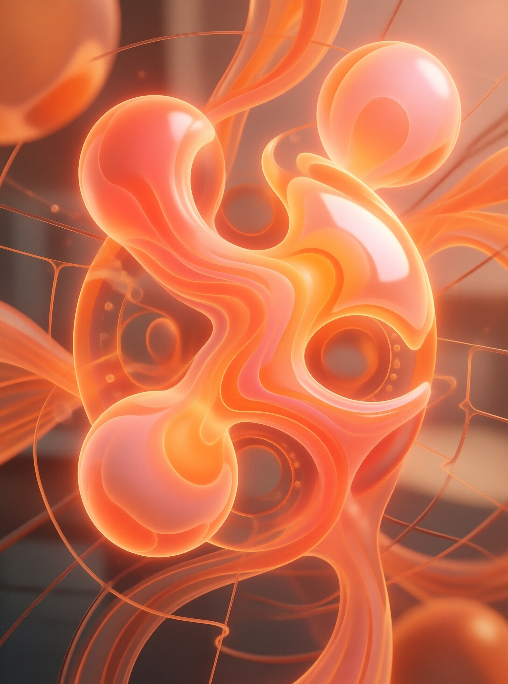 Glowing Organic Abstract