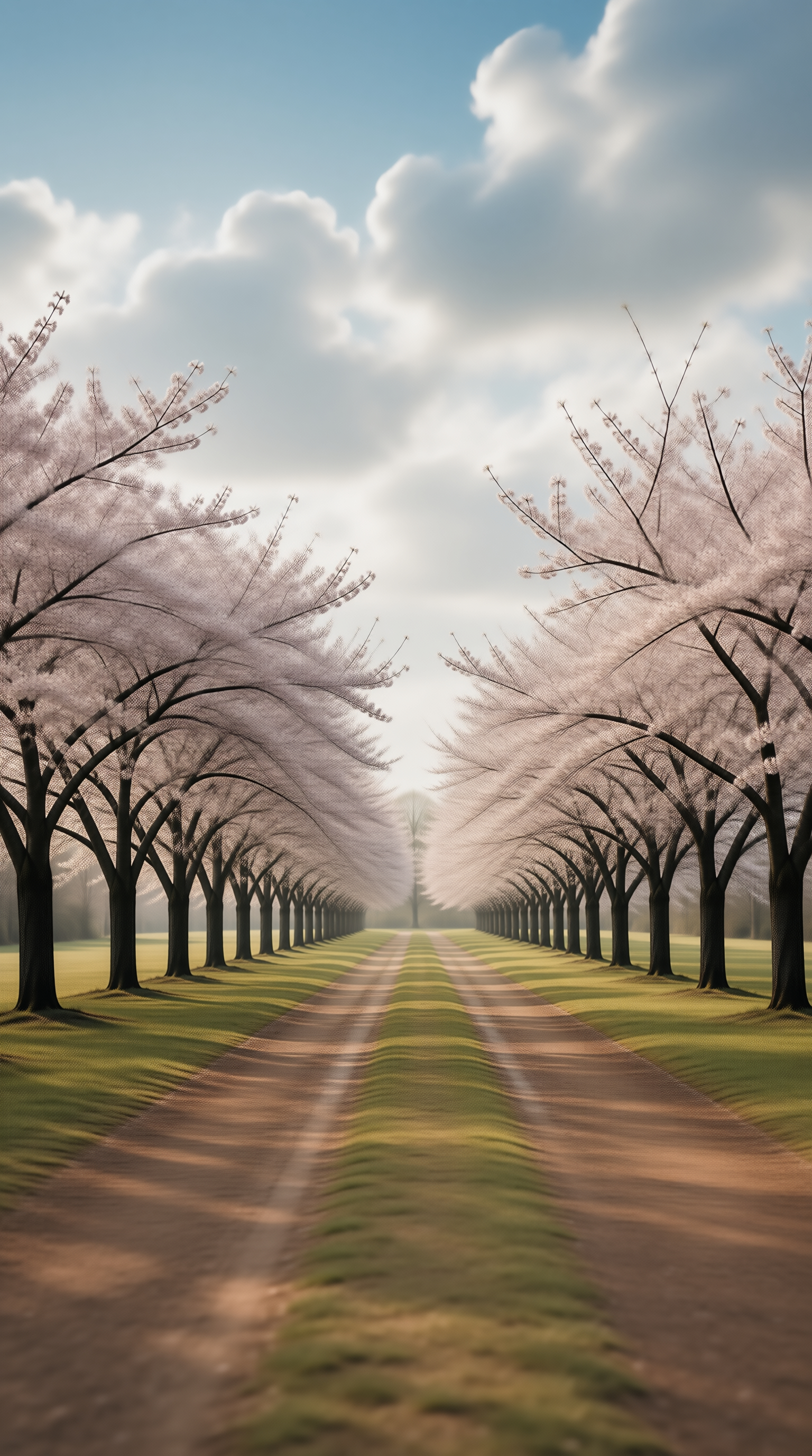 Cherry Blossom Tree Path