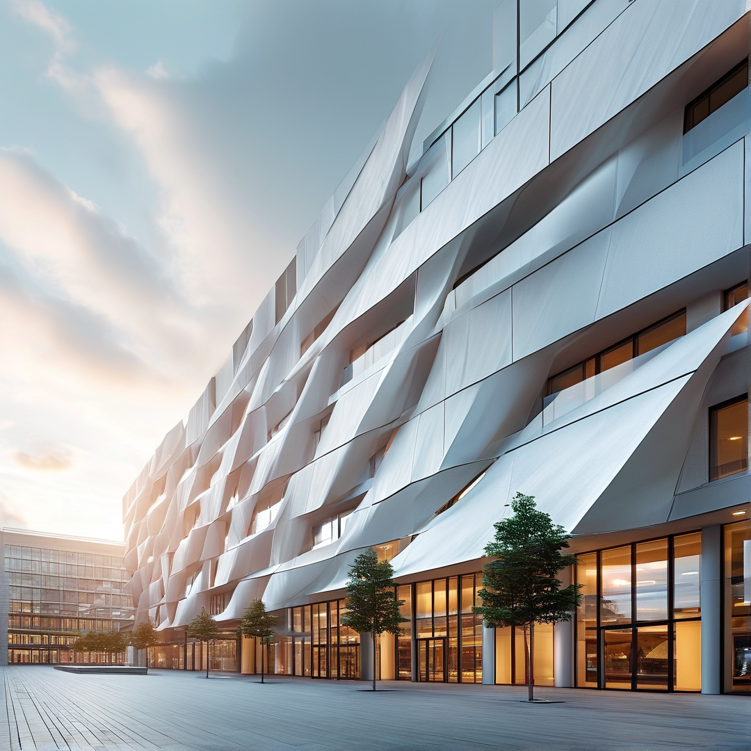 Modern Parametric White Facade