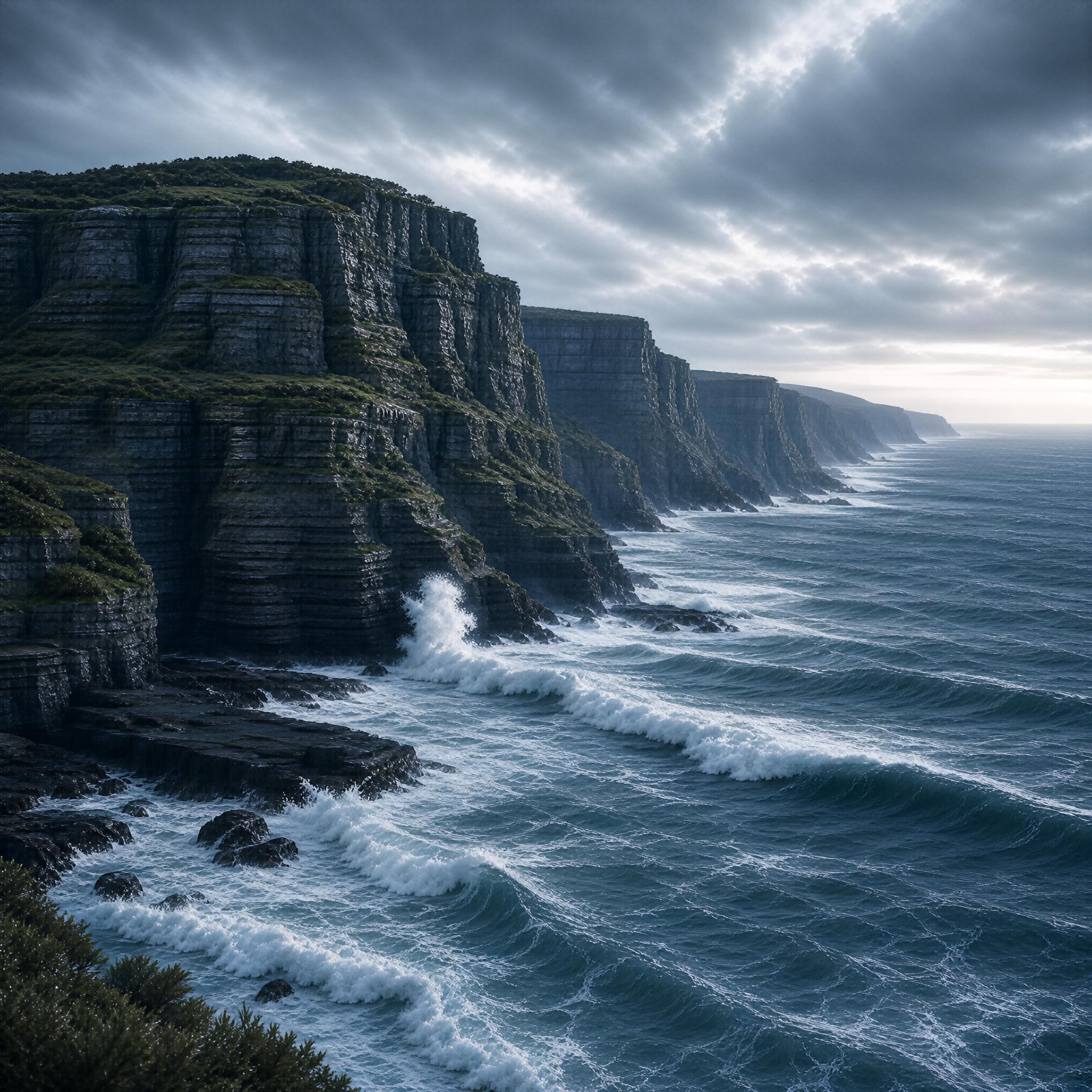 Dramatic Coastal Cliffs