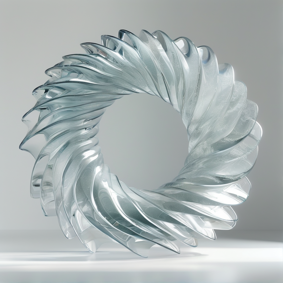 Twisted Glass Sculpture