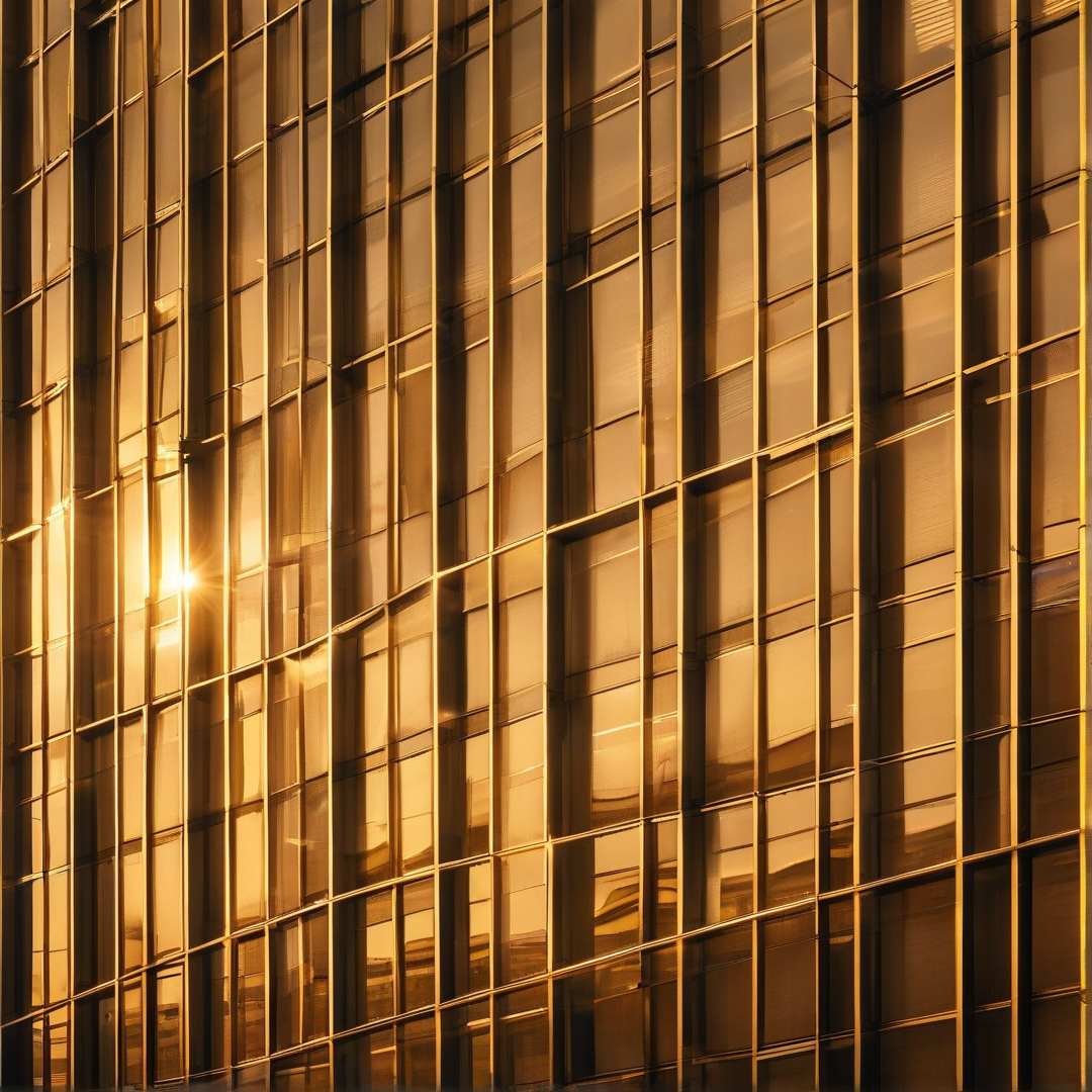 Sunlit Glass Architecture