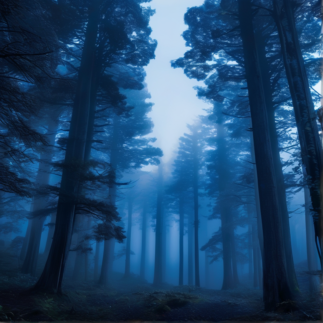 Serene Misty Forest