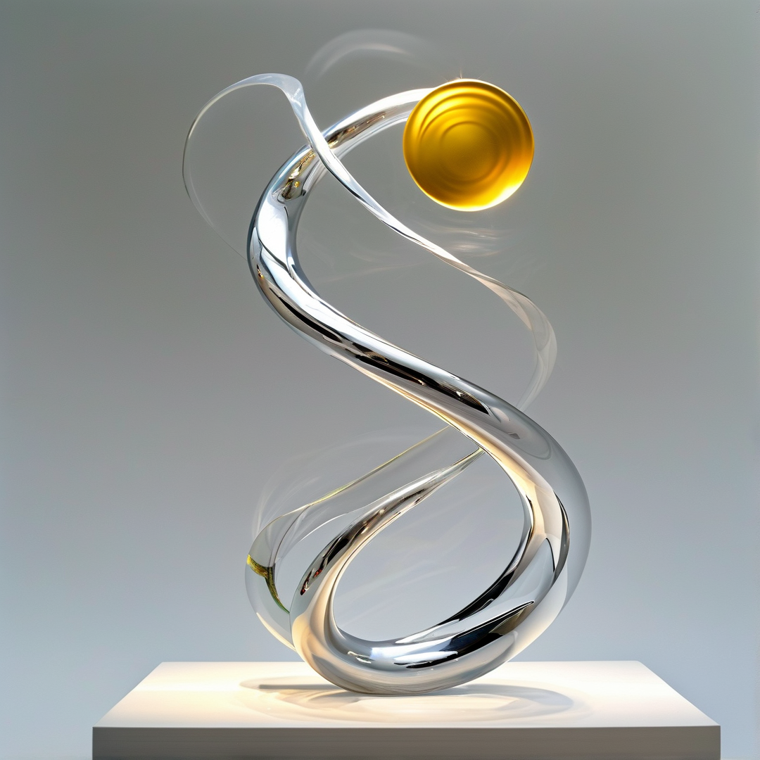 Abstract Spiral Sculpture