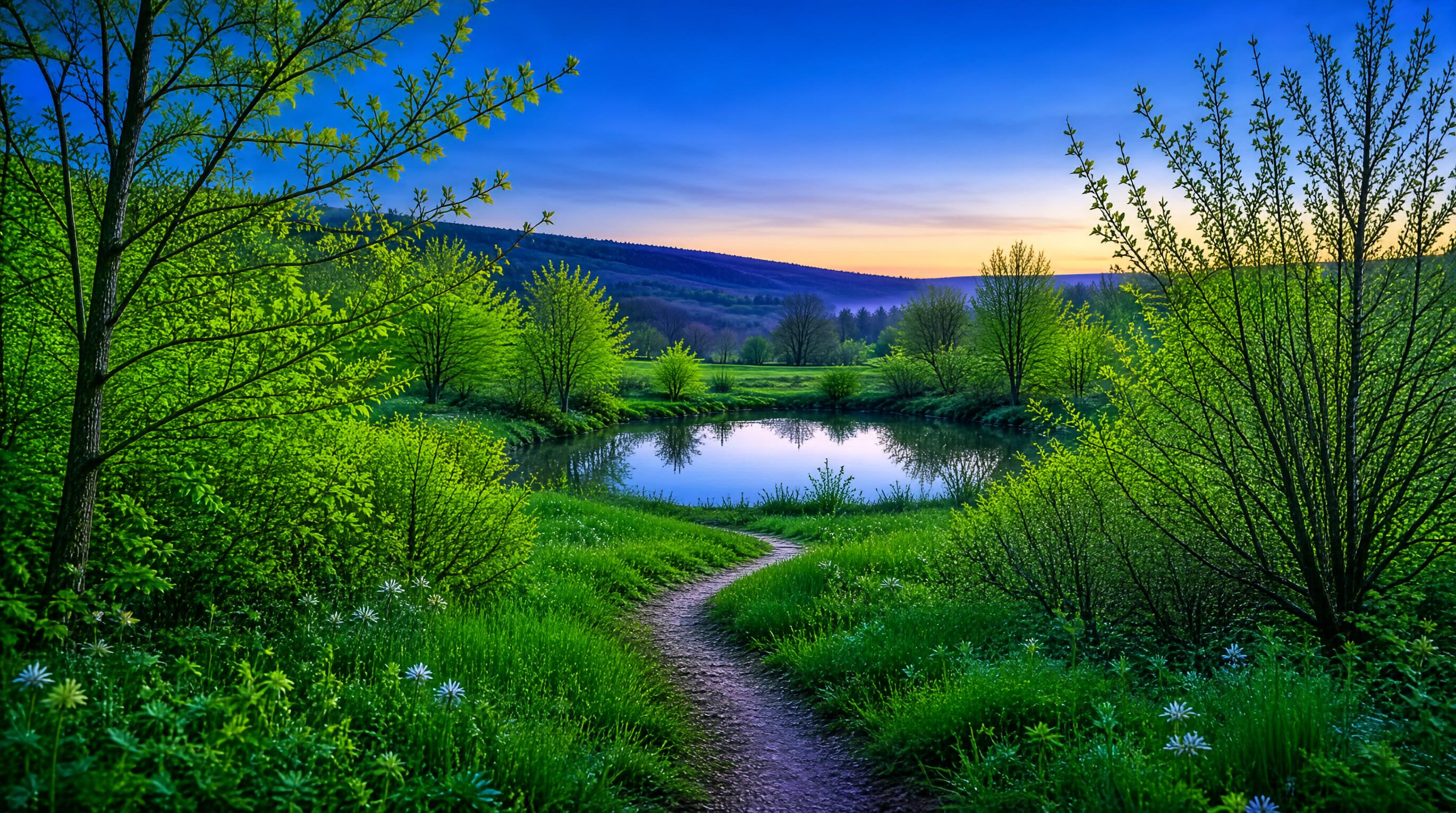 Serene Landscape at Dawn