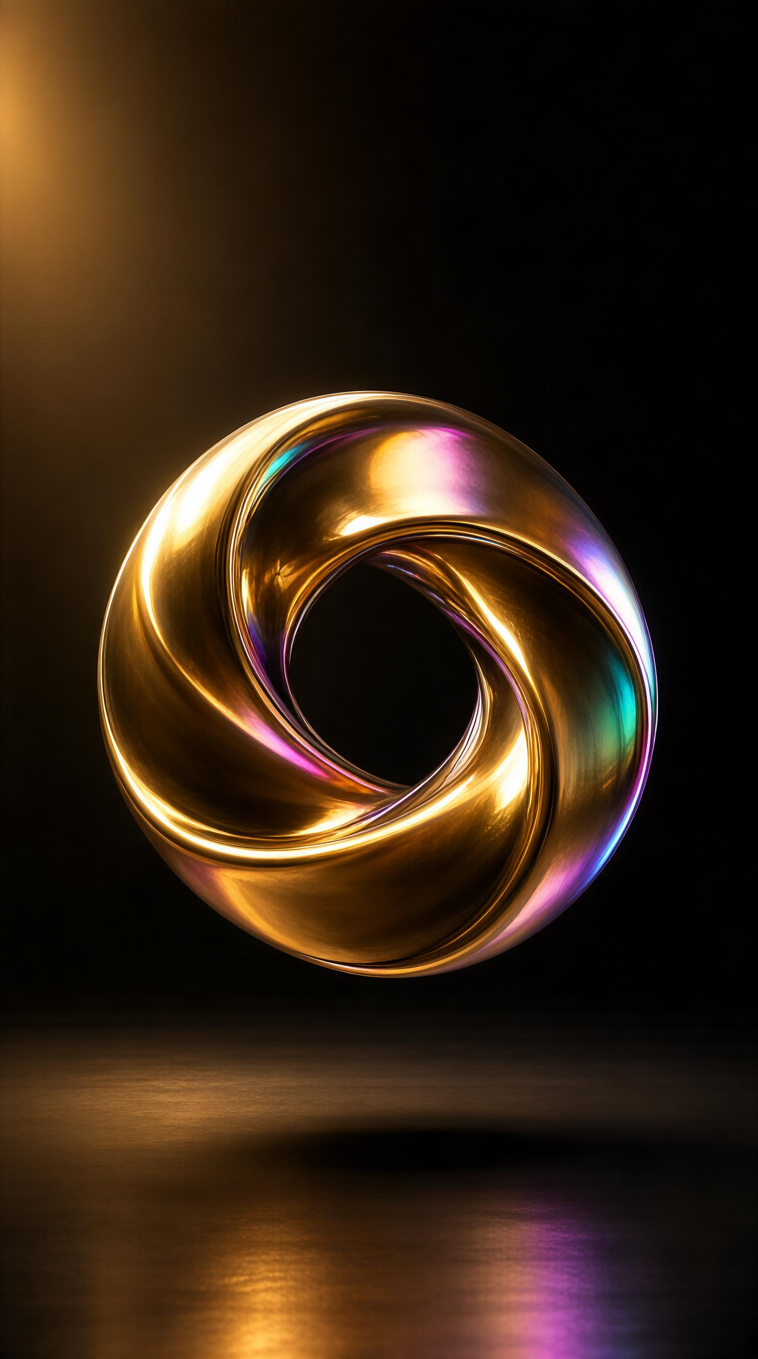 Golden Spiral Metal Object