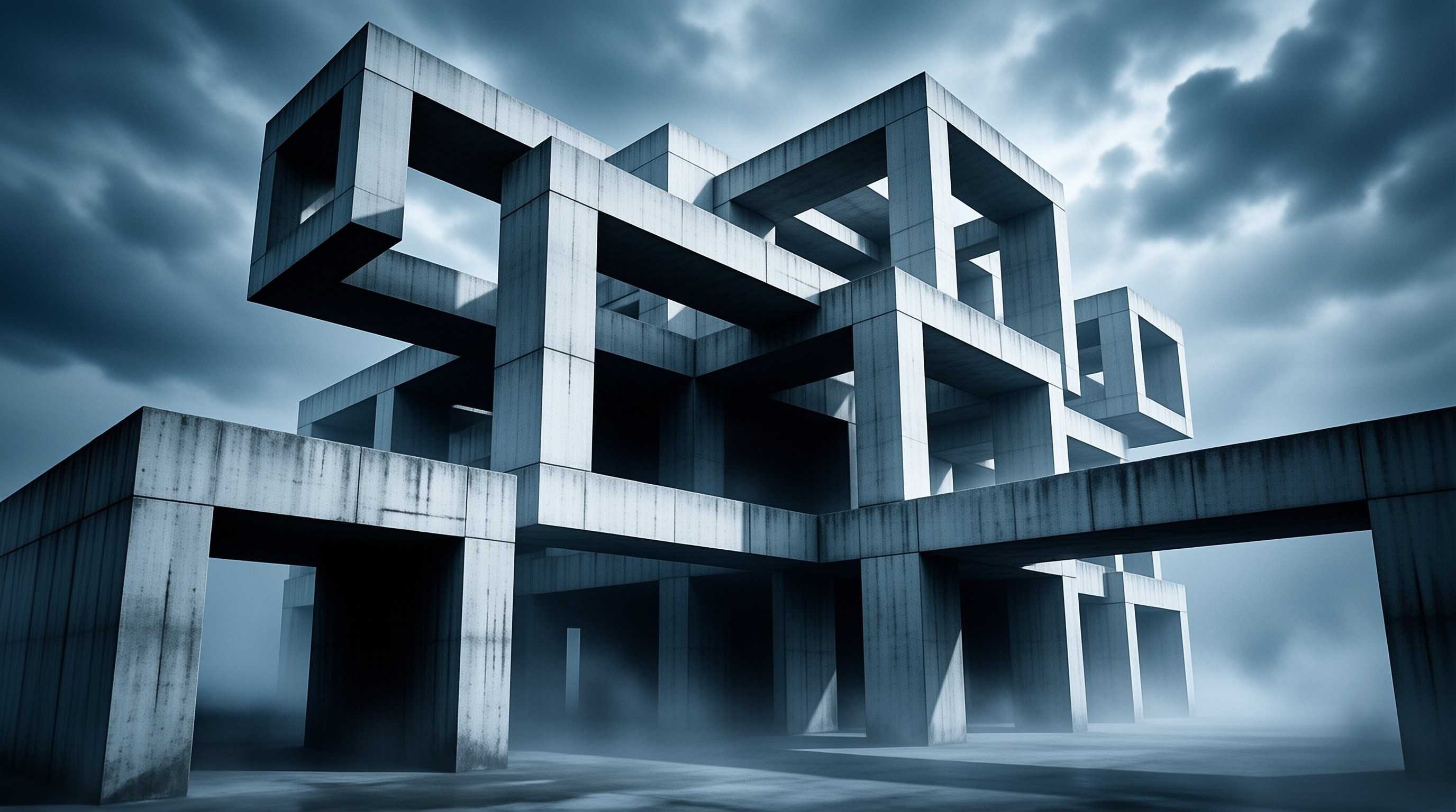 Brutalist Concrete Structure