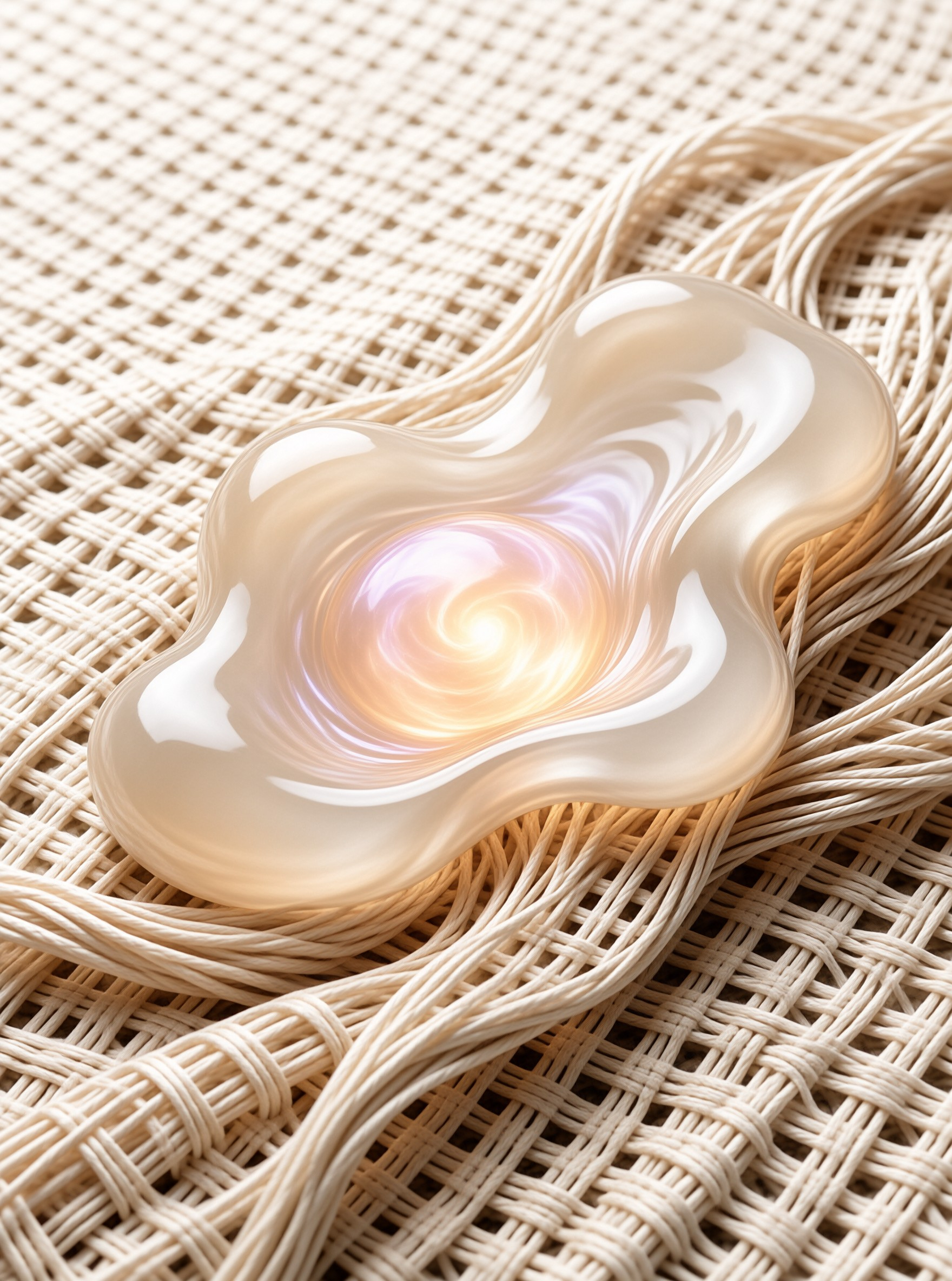 Iridescent Organic Shape
