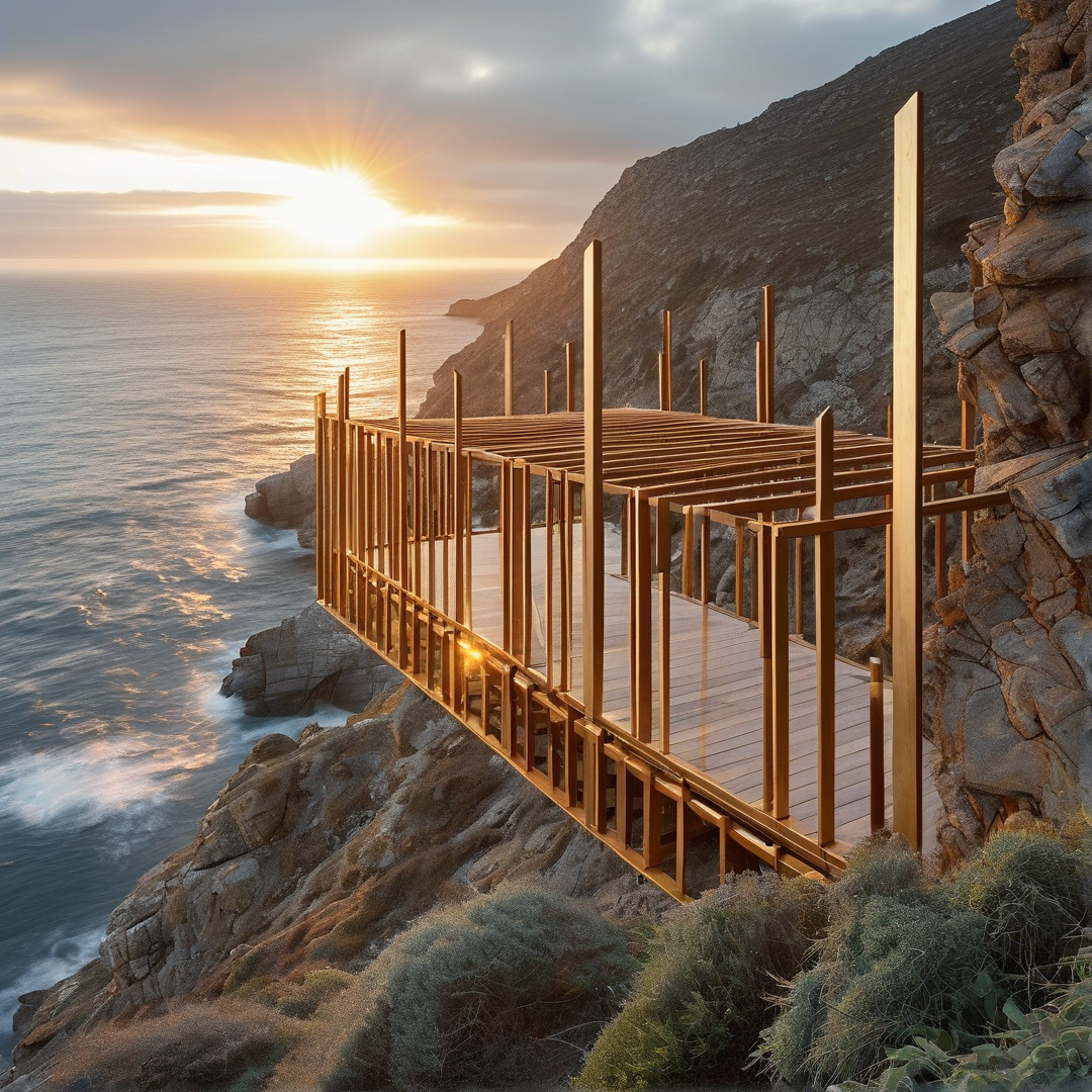Cliffside Deck at Sunset