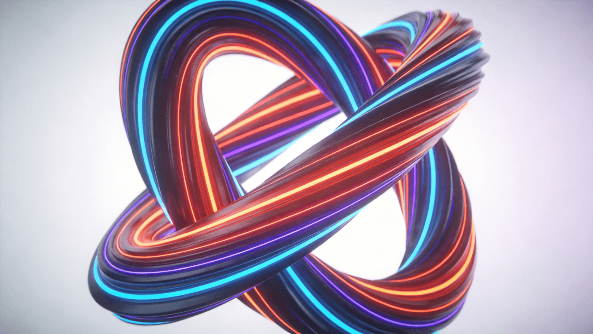 Neon-Lit Twisted Torus