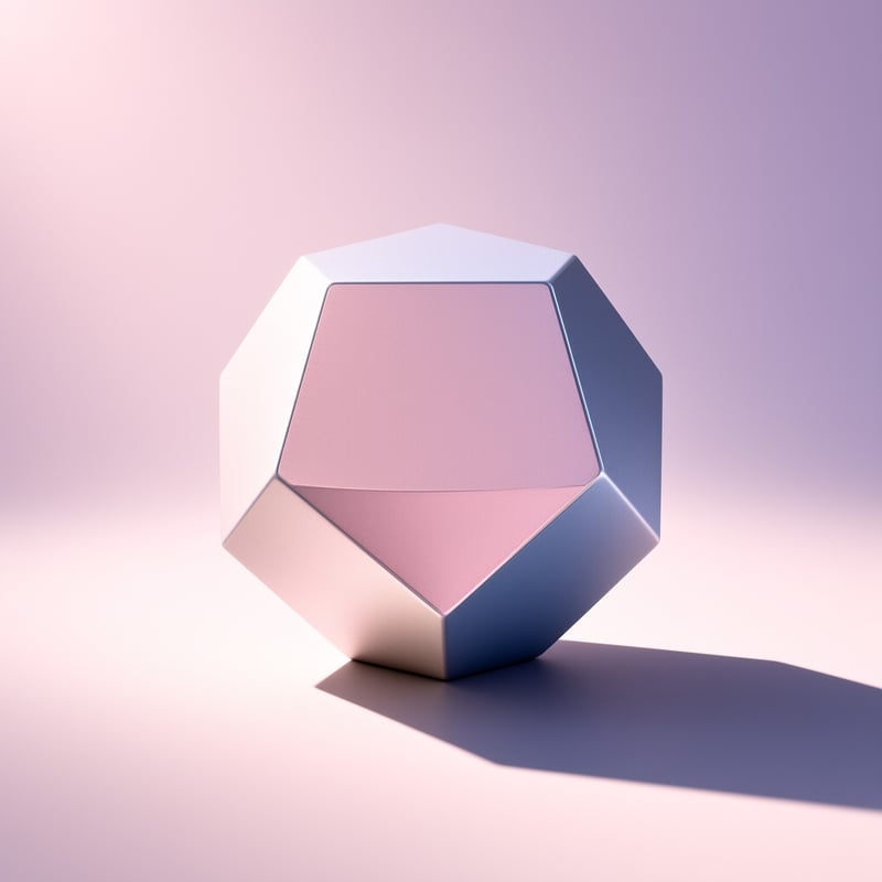 Pastel Geometric Polyhedron