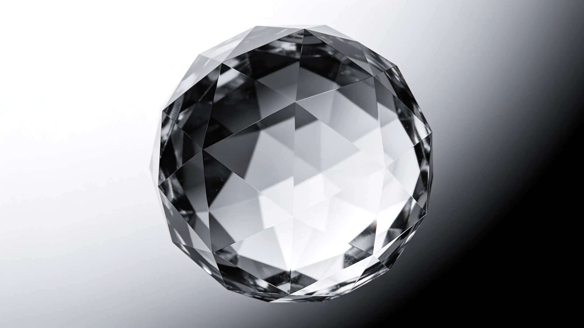 Crystal, Minimalist Geometric Sphere