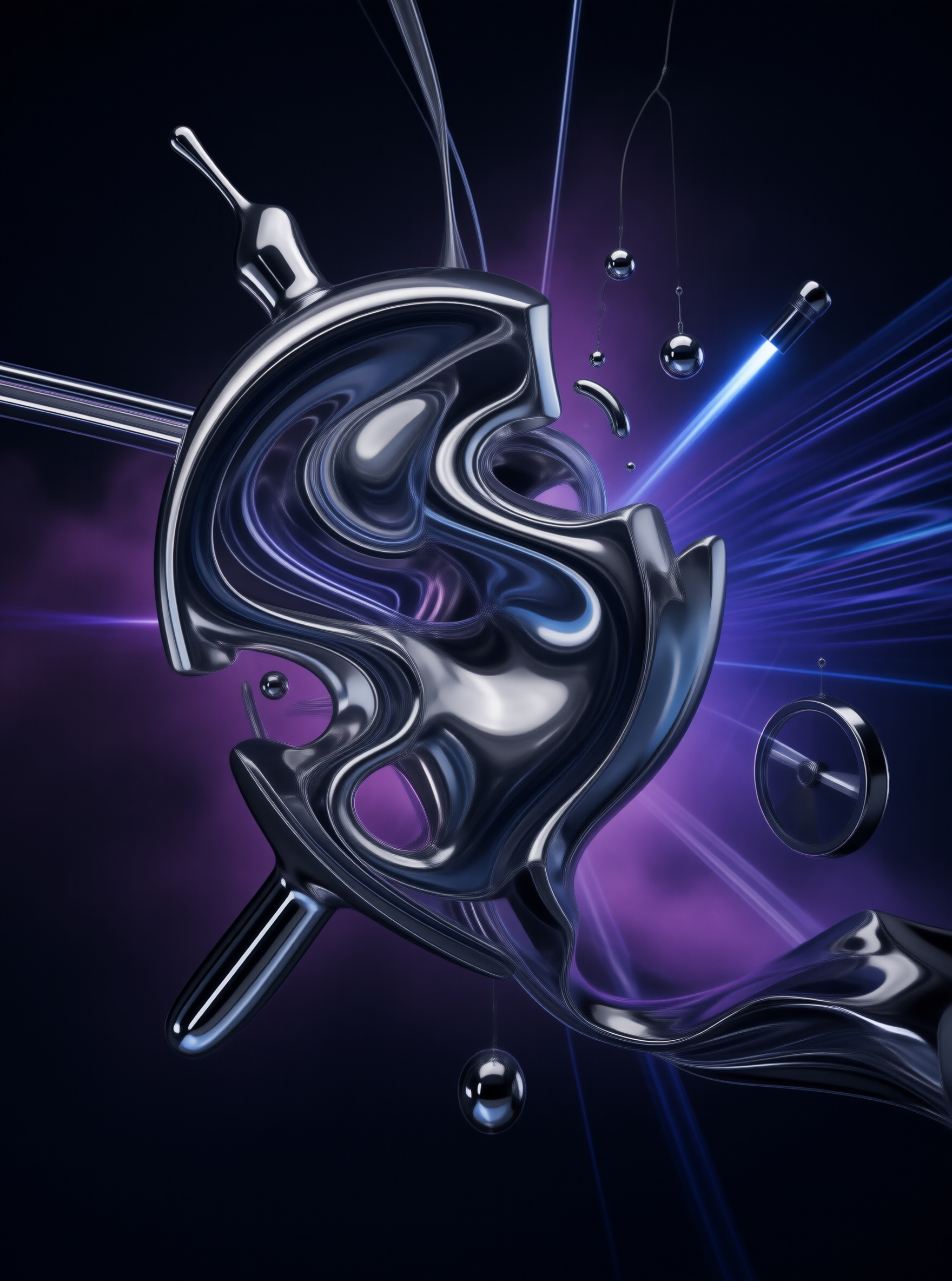 Futuristic Liquid Metal
