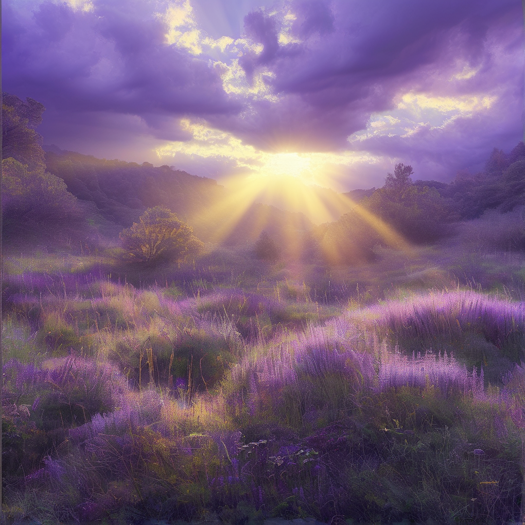 Ethereal Purple Landscape