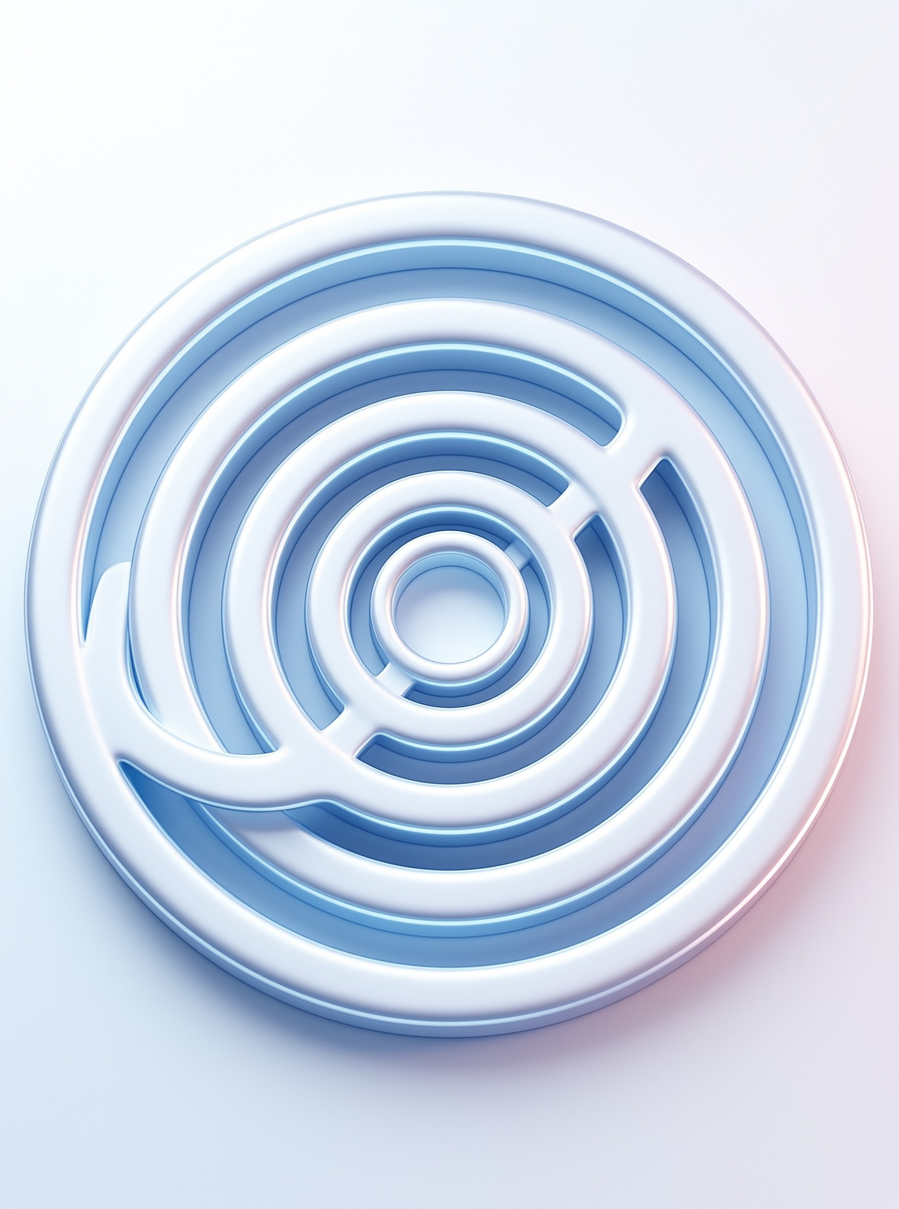 Abstract Blue Spiral Design