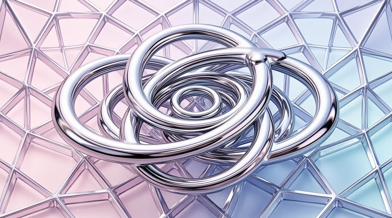 Polished Metallic Spiral Art