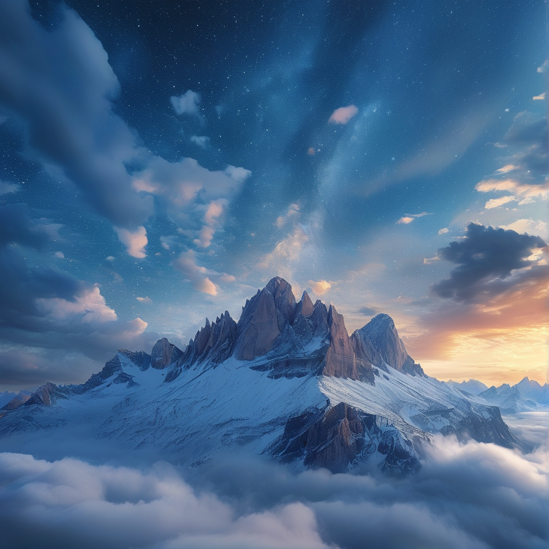 Mountain Above Clouds