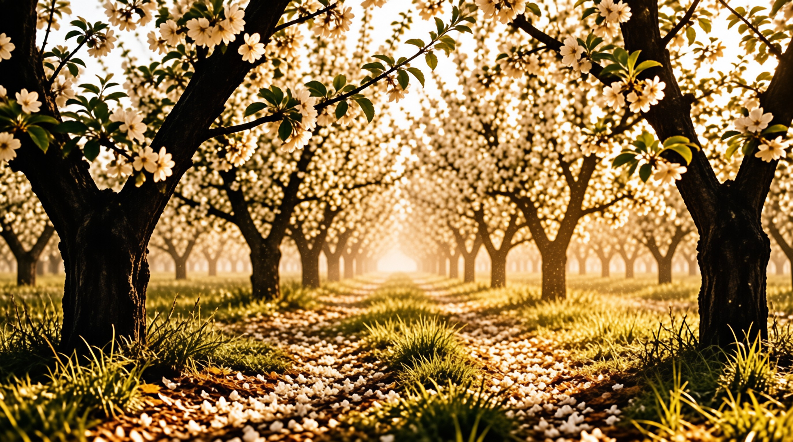 Blossom Orchard Landscape