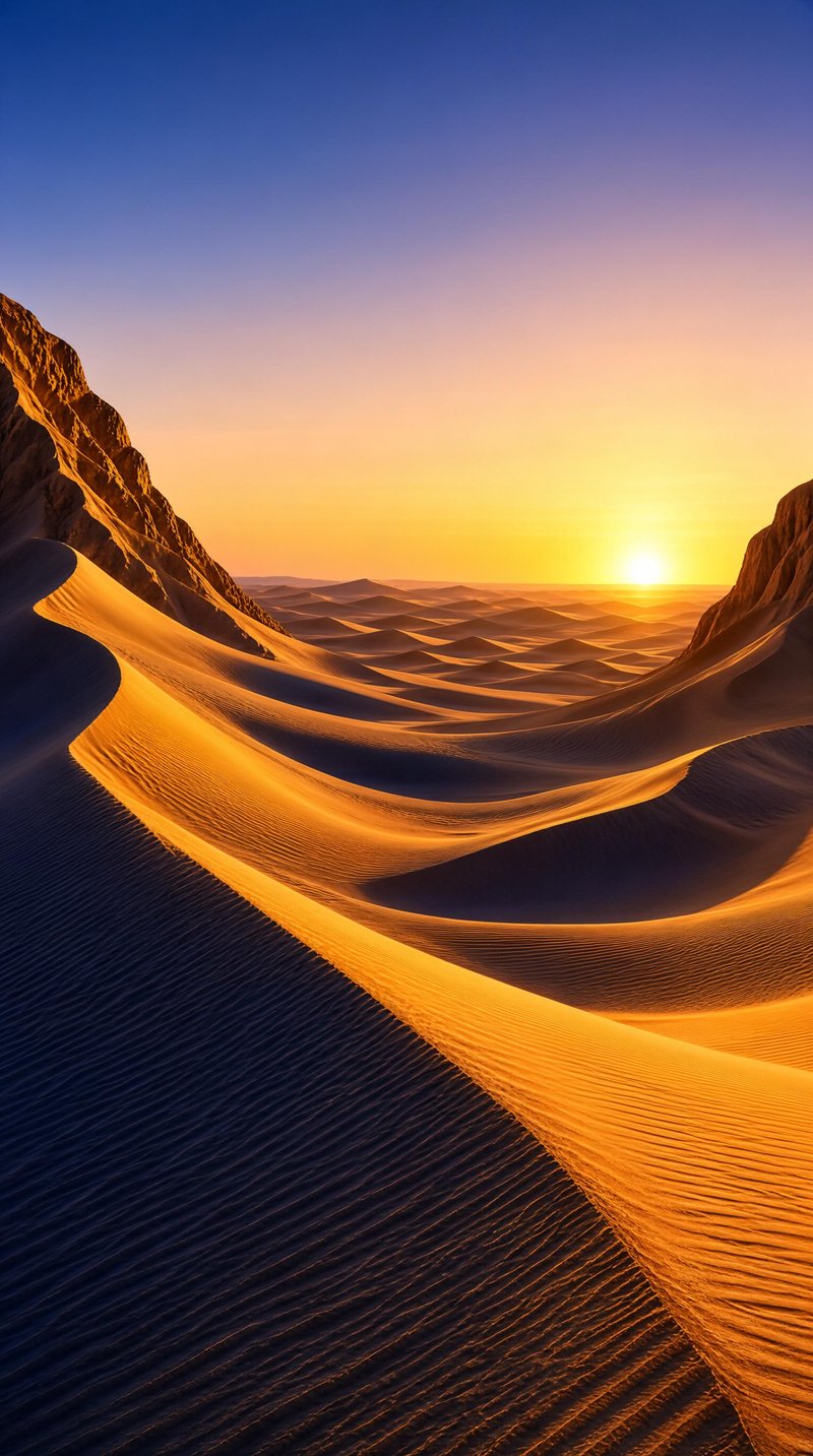 Golden Desert Sunset