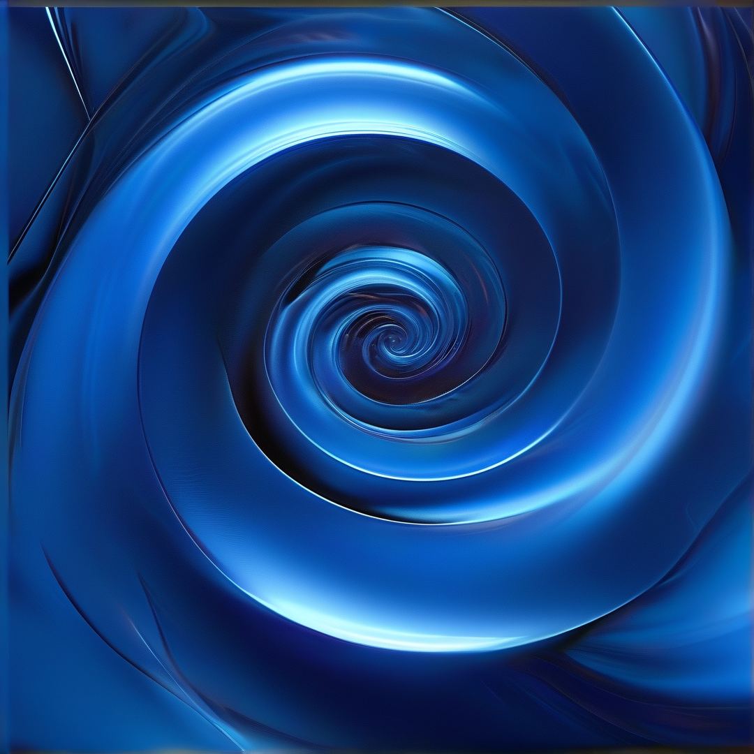 Blue Swirling Vortex