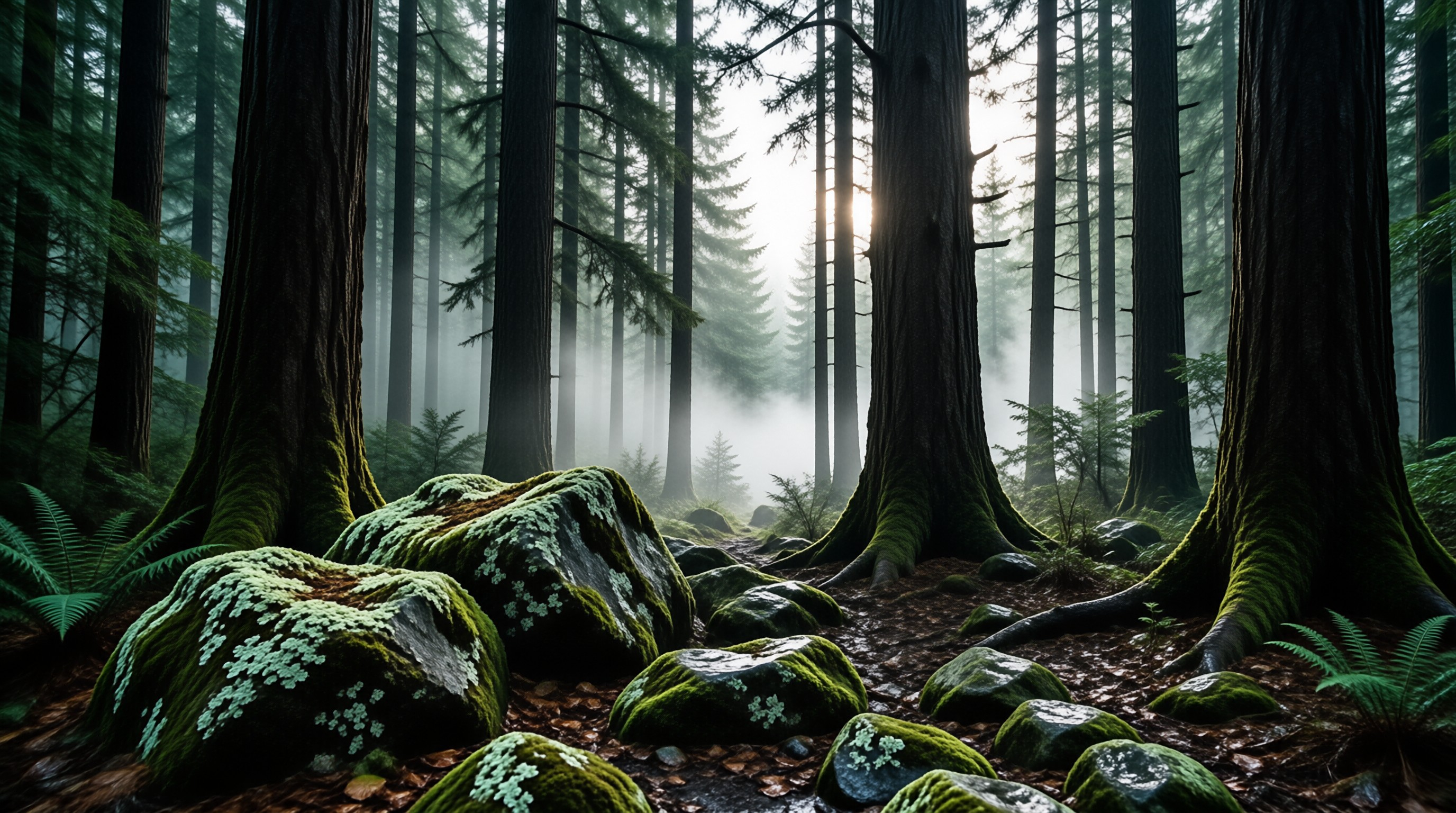 Misty Ancient Forest