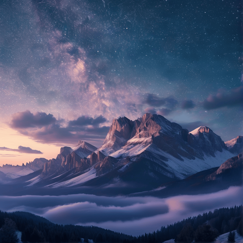 Starry Mountain Peaks