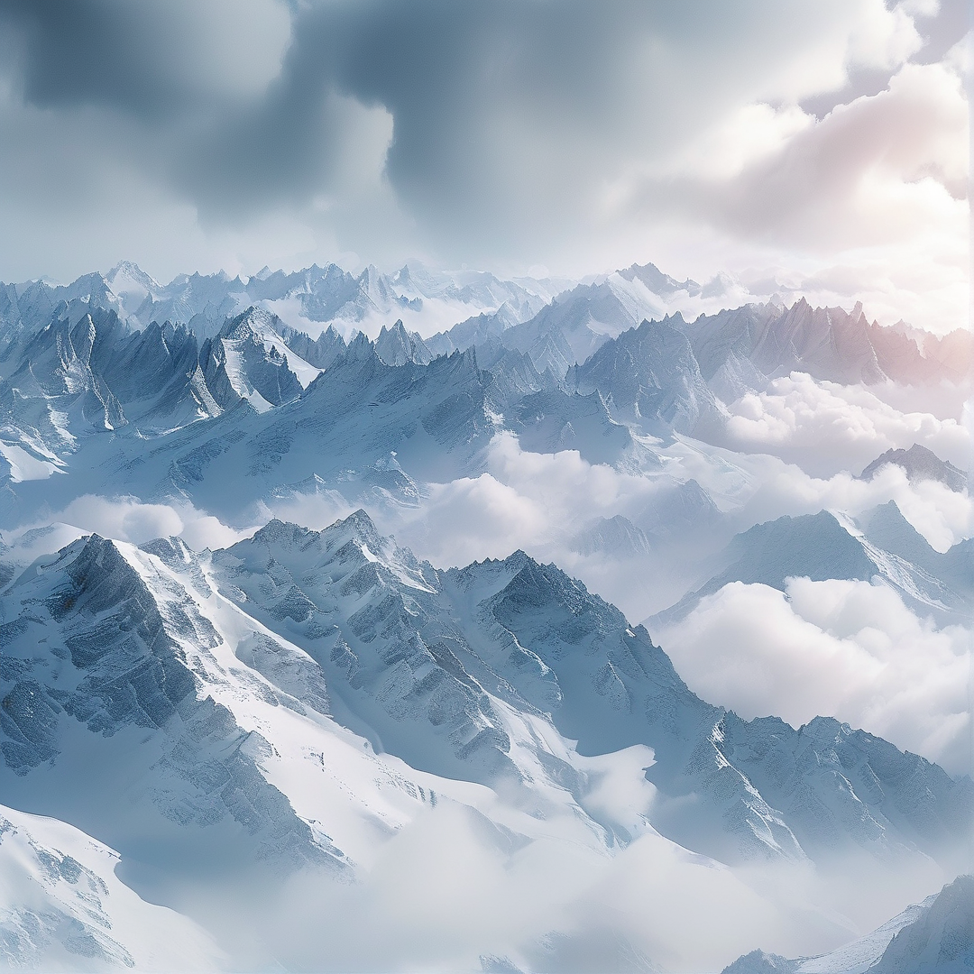 Misty Mountain Landscape