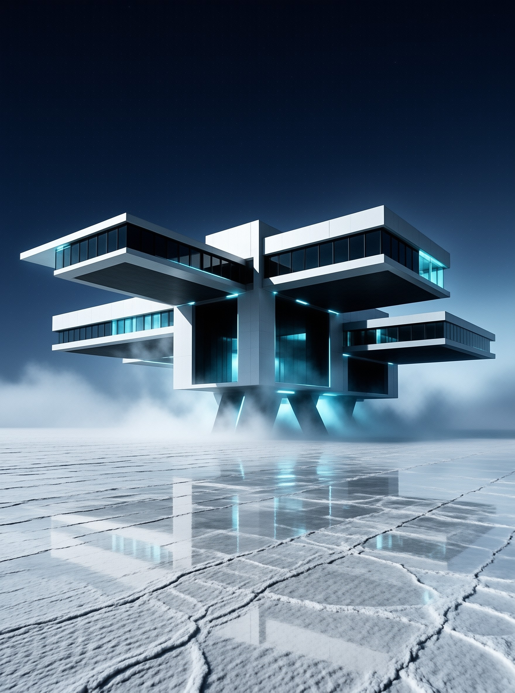 Futuristic Floating Building