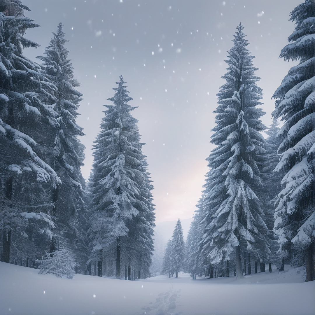 Frozen Winter Forest