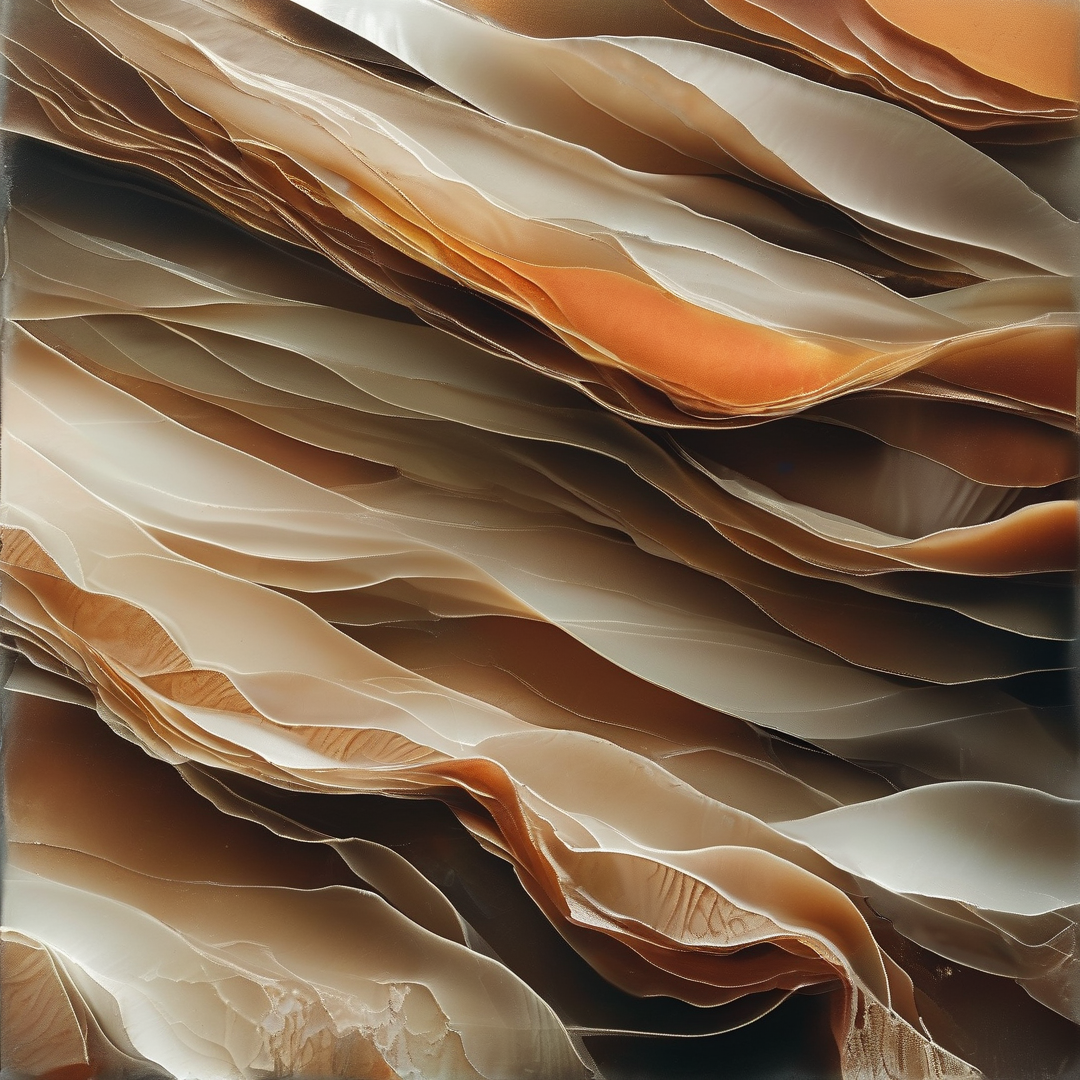 Wavy Beige Sand Strata