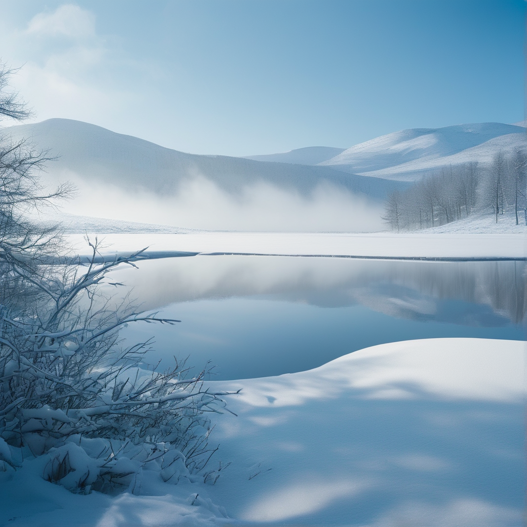 Winter Landscape with Mist