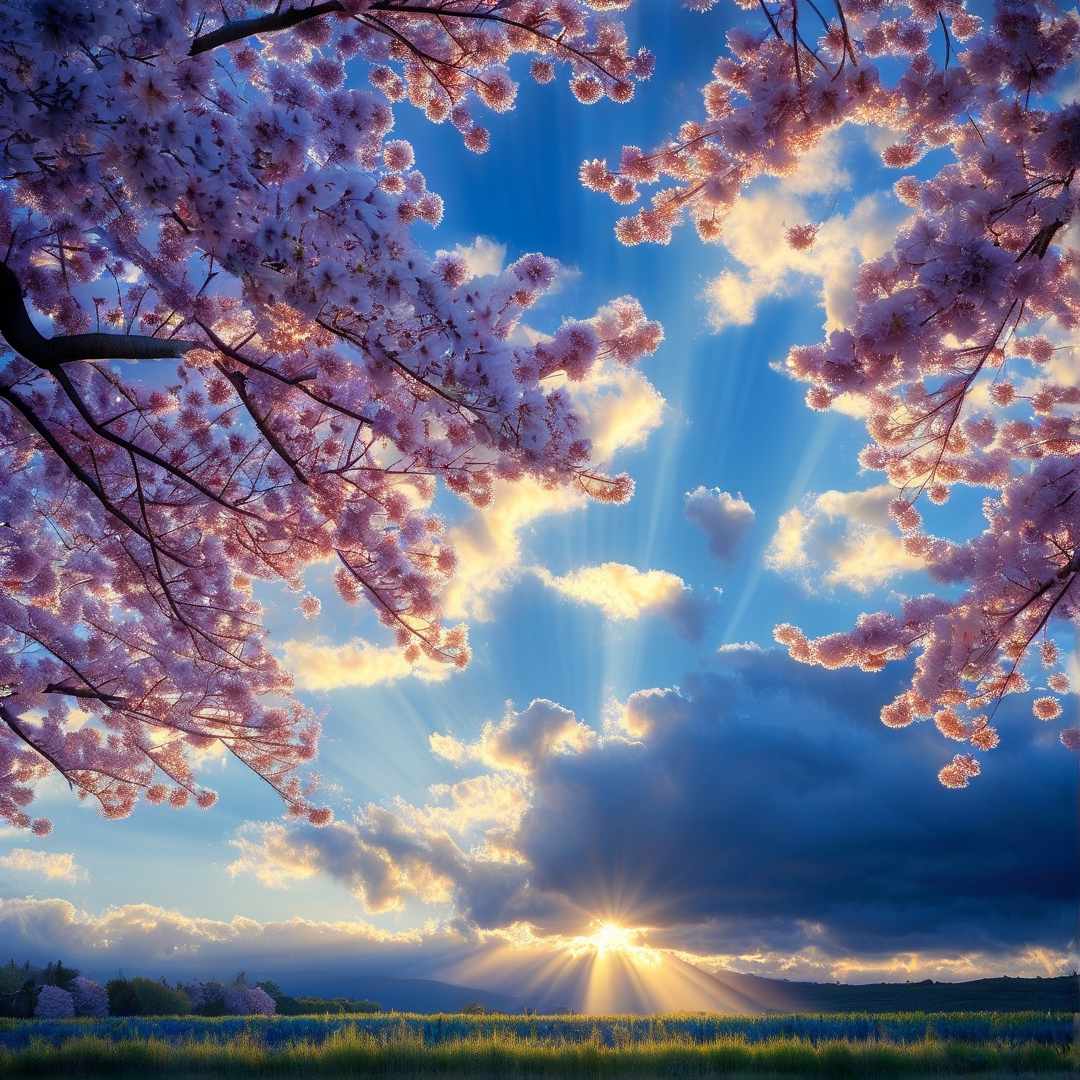 Cherry Blossom Sunrise