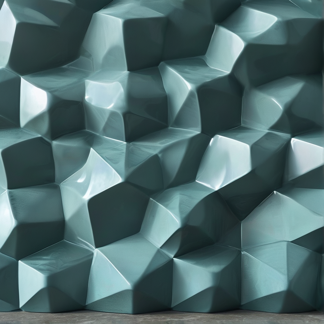Teal Faceted Texture