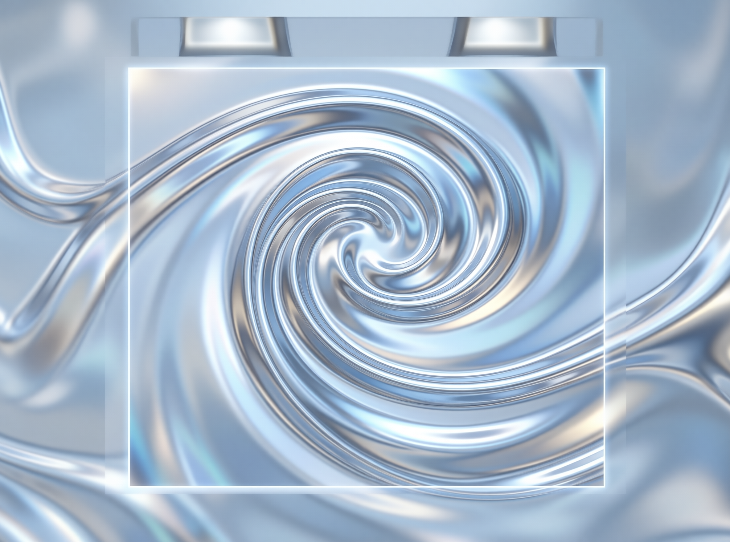 Metallic Spiral Pattern