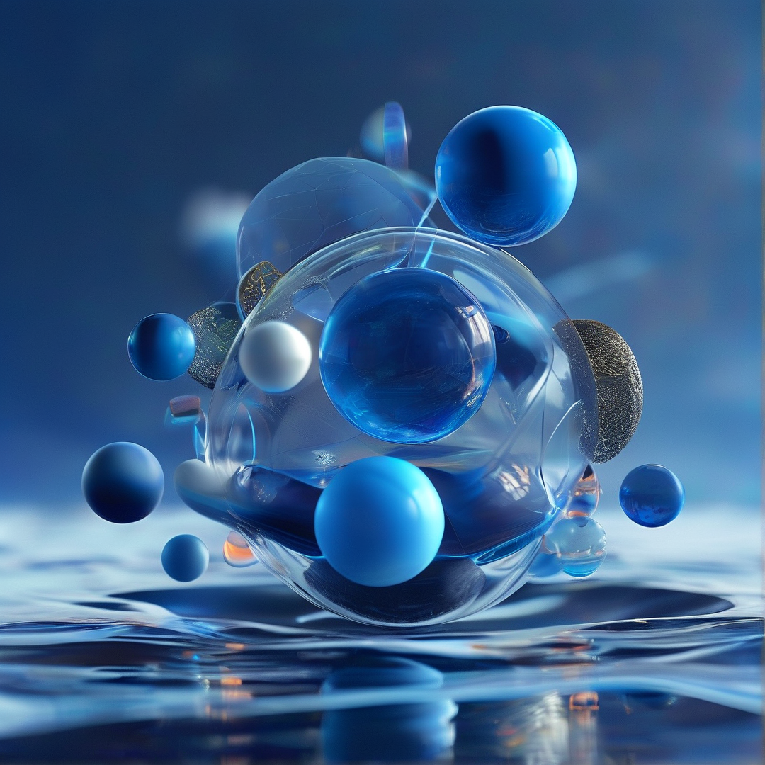 Abstract Blue Sphere Render