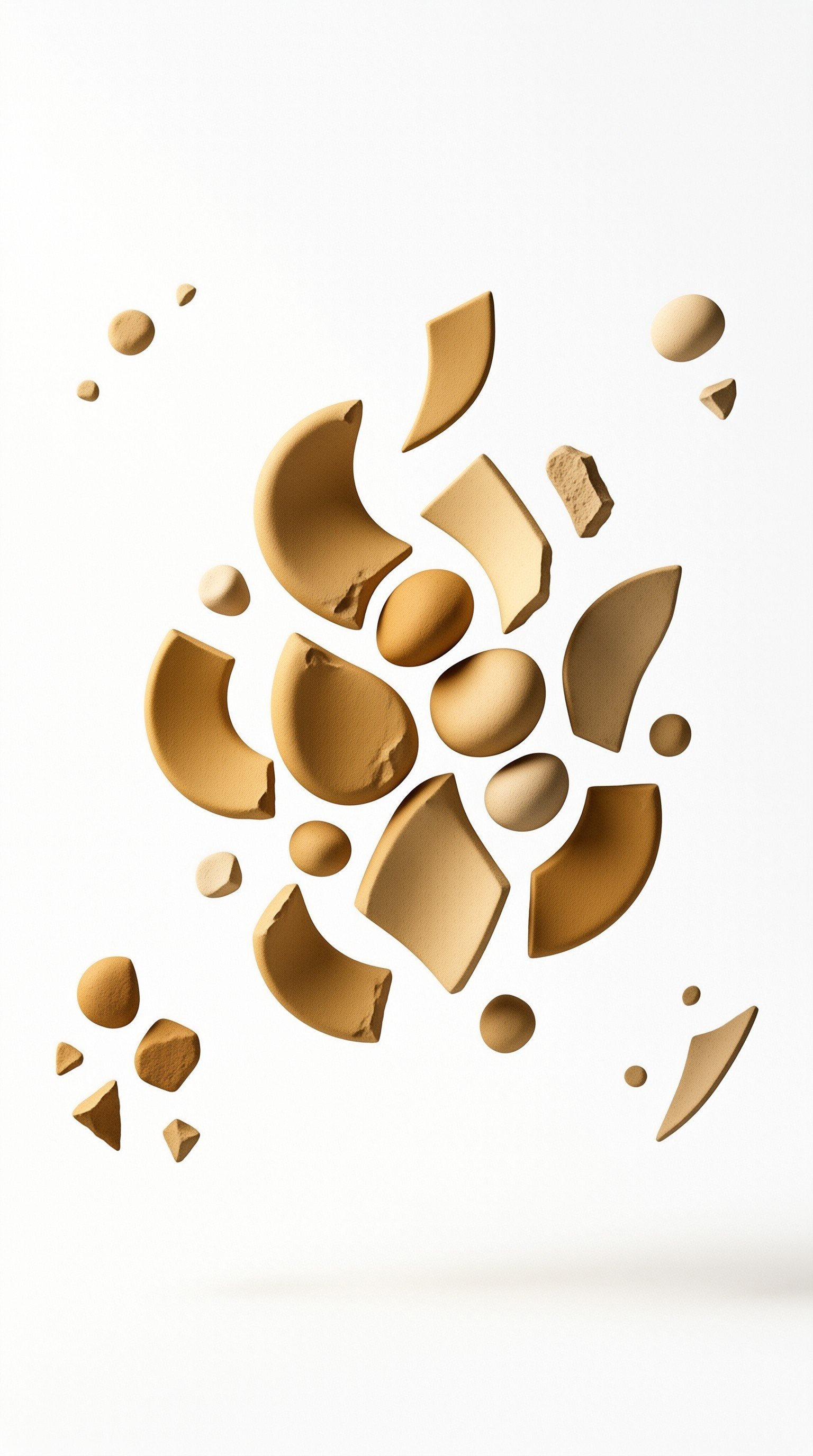 Floating Golden Shards