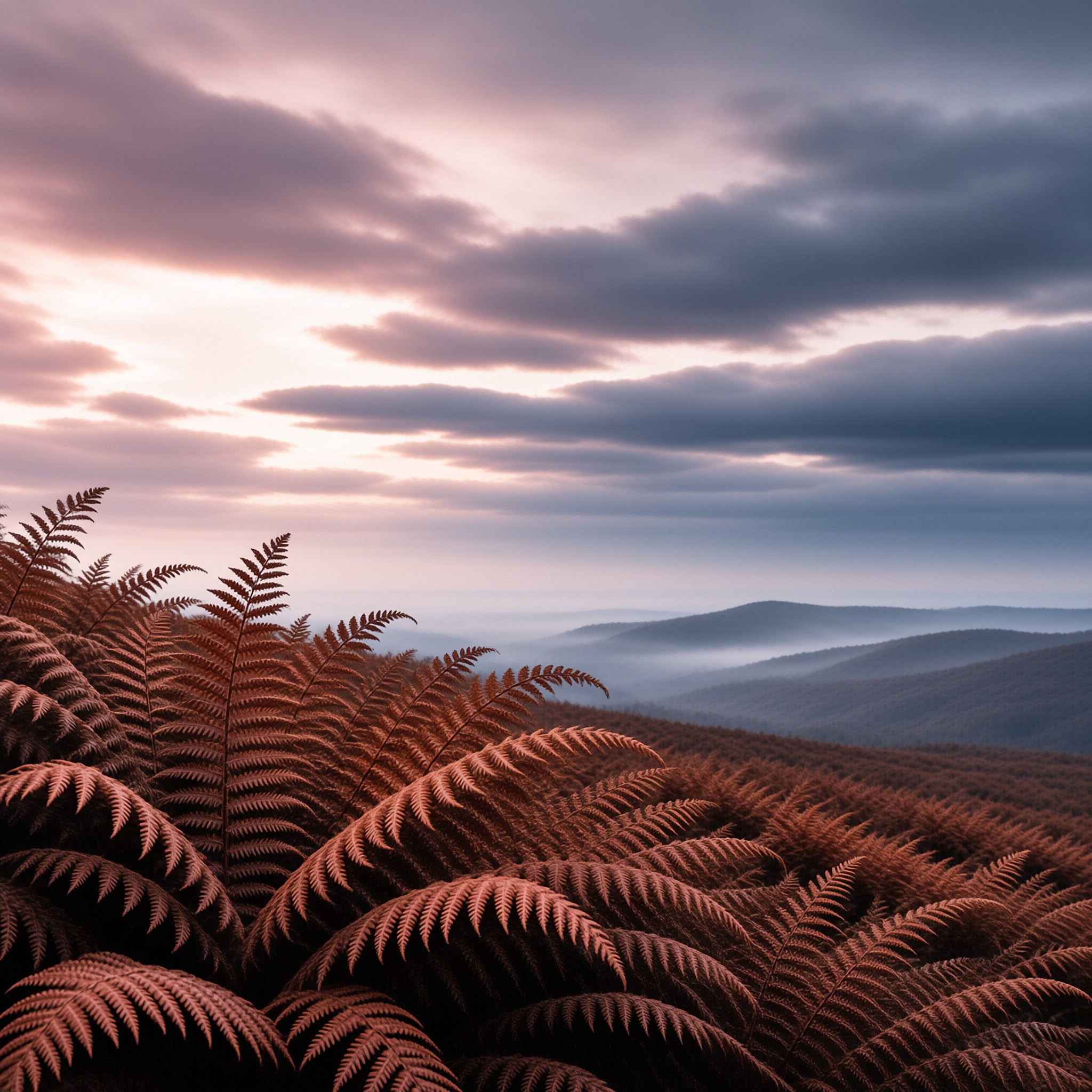 Ferns and Misty Mountains