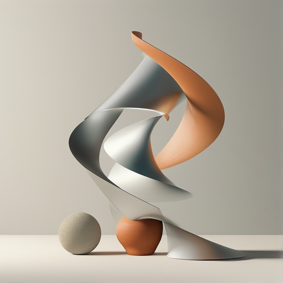 Abstract Spiral Sculpture