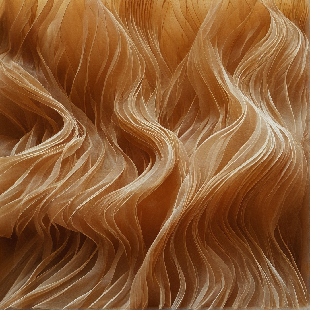 Abstract Golden Flow Texture