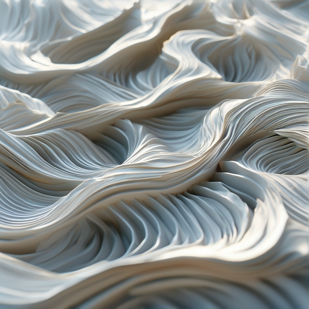 Flowing White Ripples