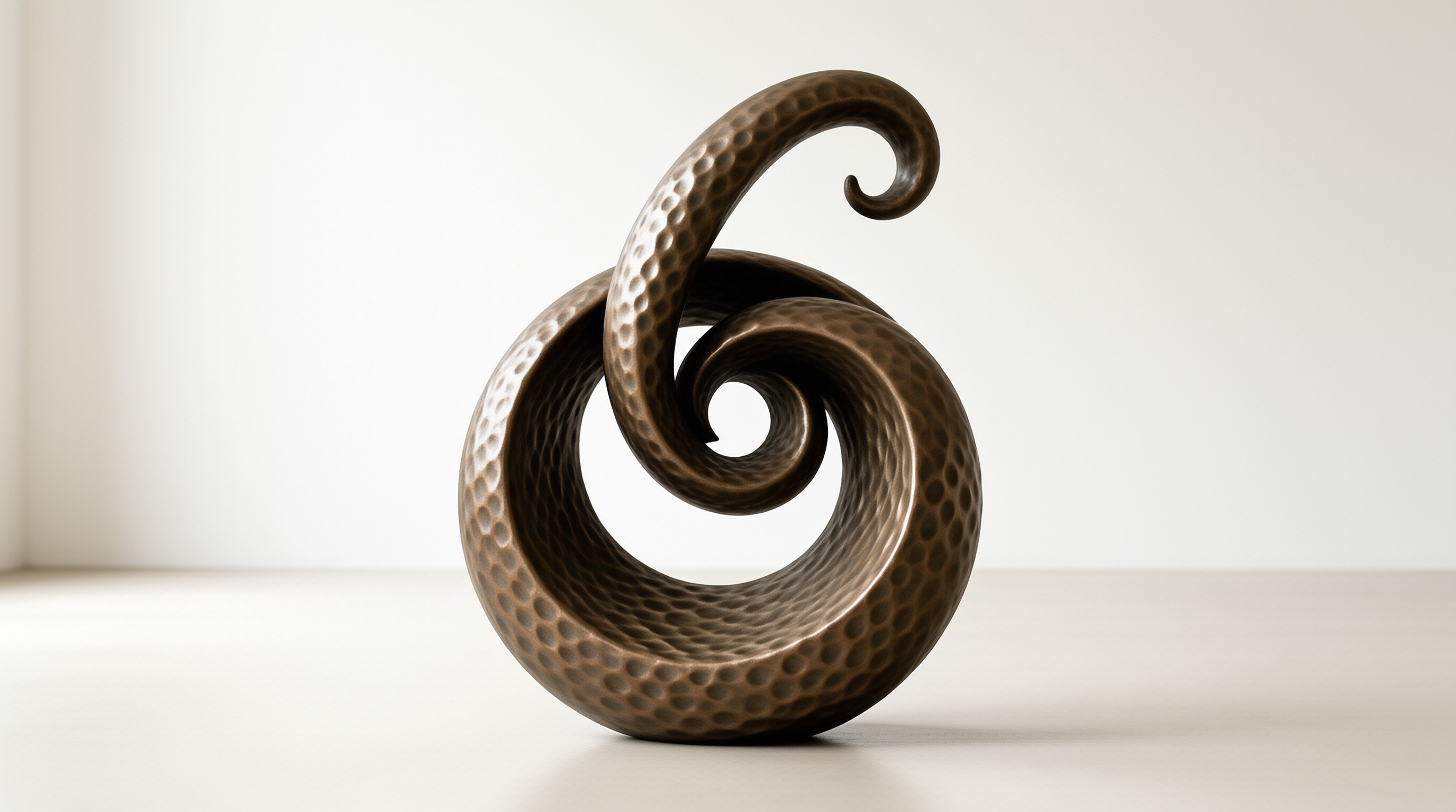 Bronze Spiral Sculpture