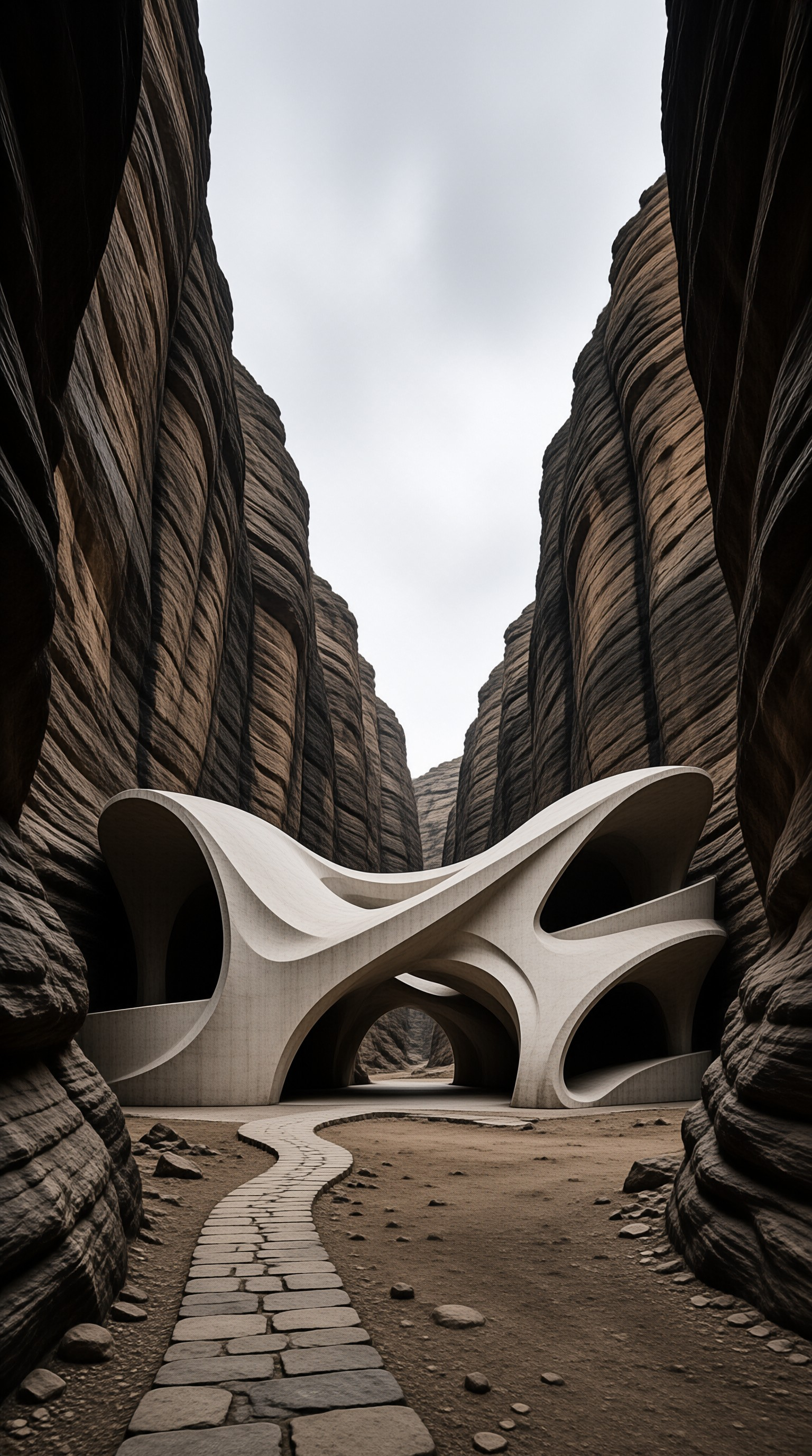 Futuristic Canyon Structure