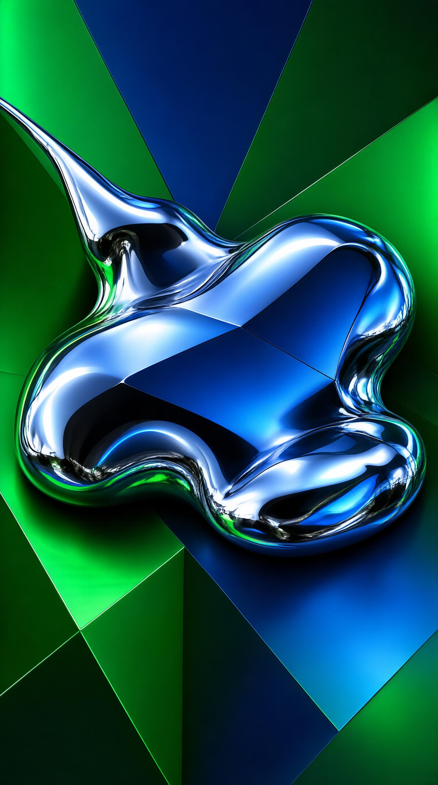 Liquid Metal Abstract Art