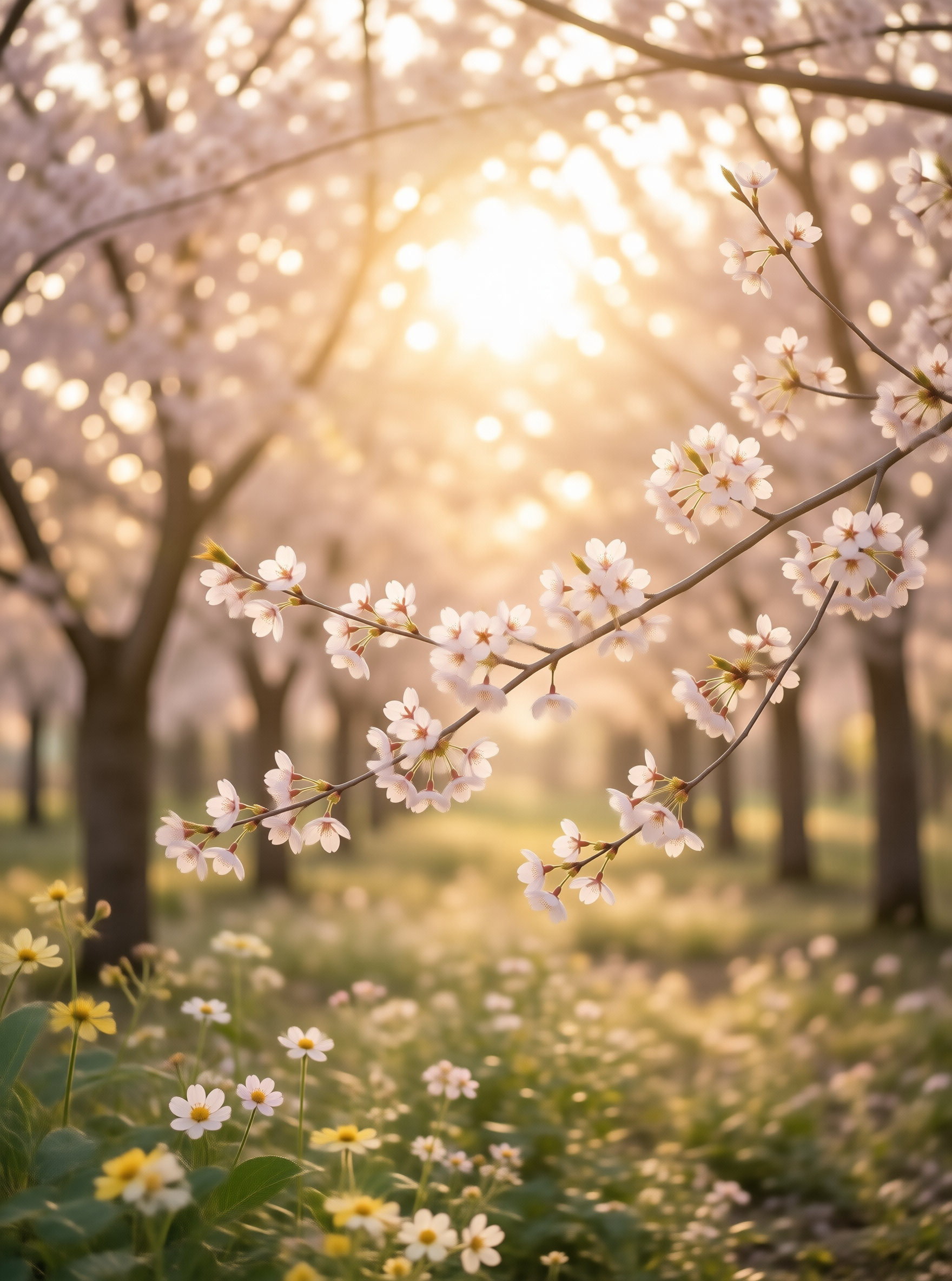 Cherry Blossoms at Golden Hour