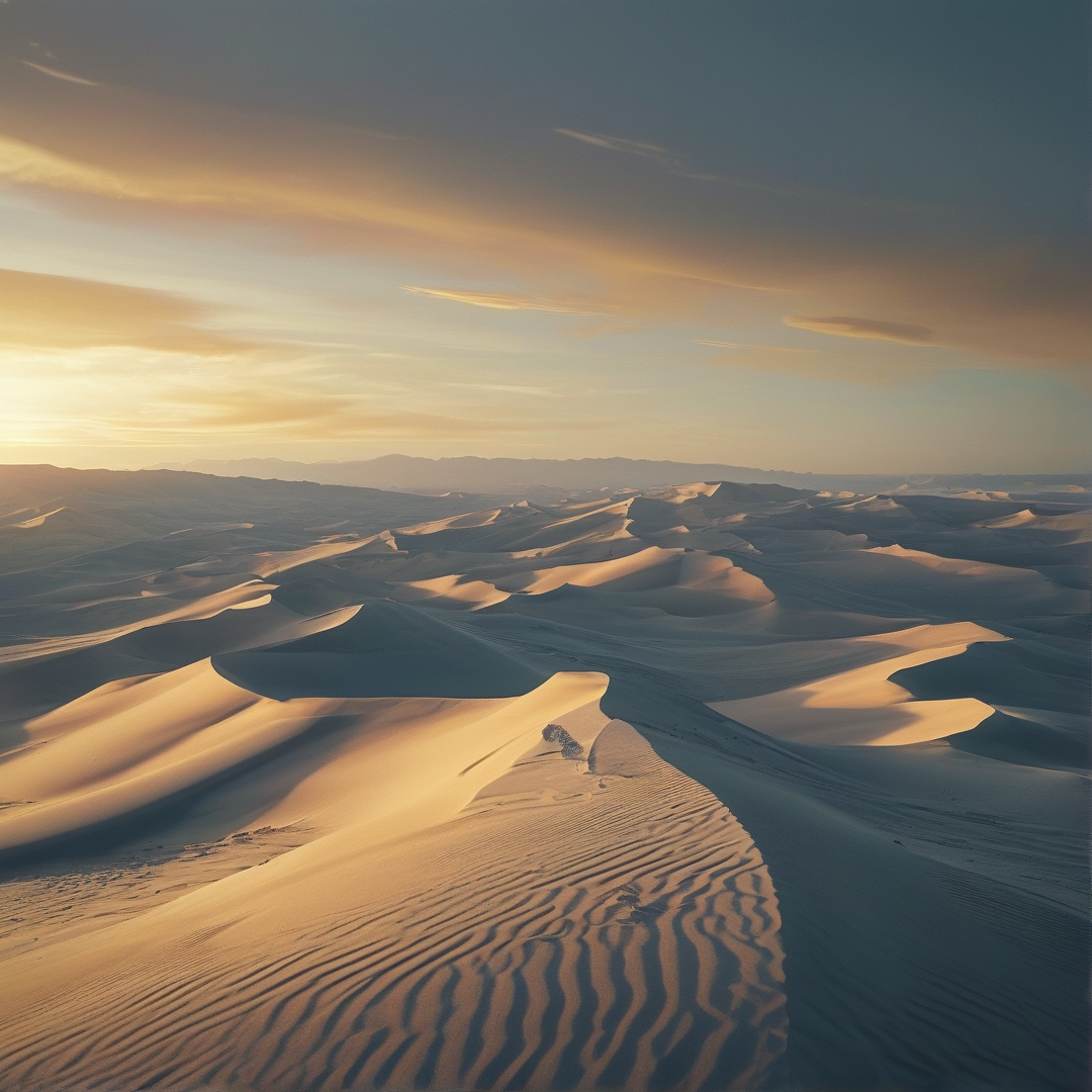 Golden Desert Dunes