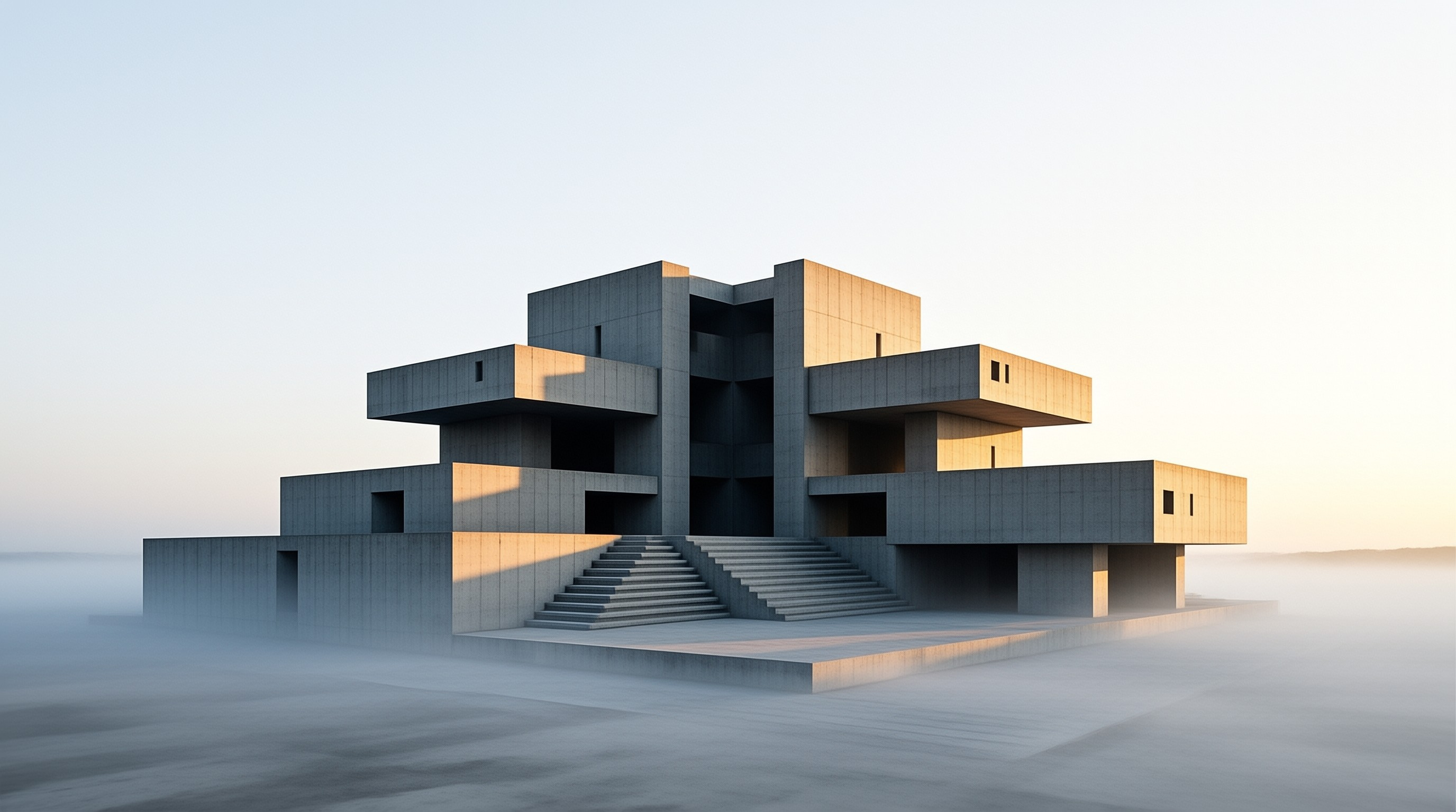 Brutalist Concrete Structure
