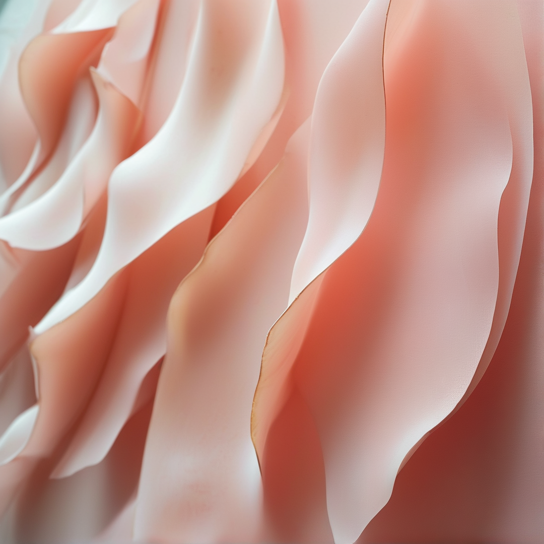 Soft Pink Abstract Waves